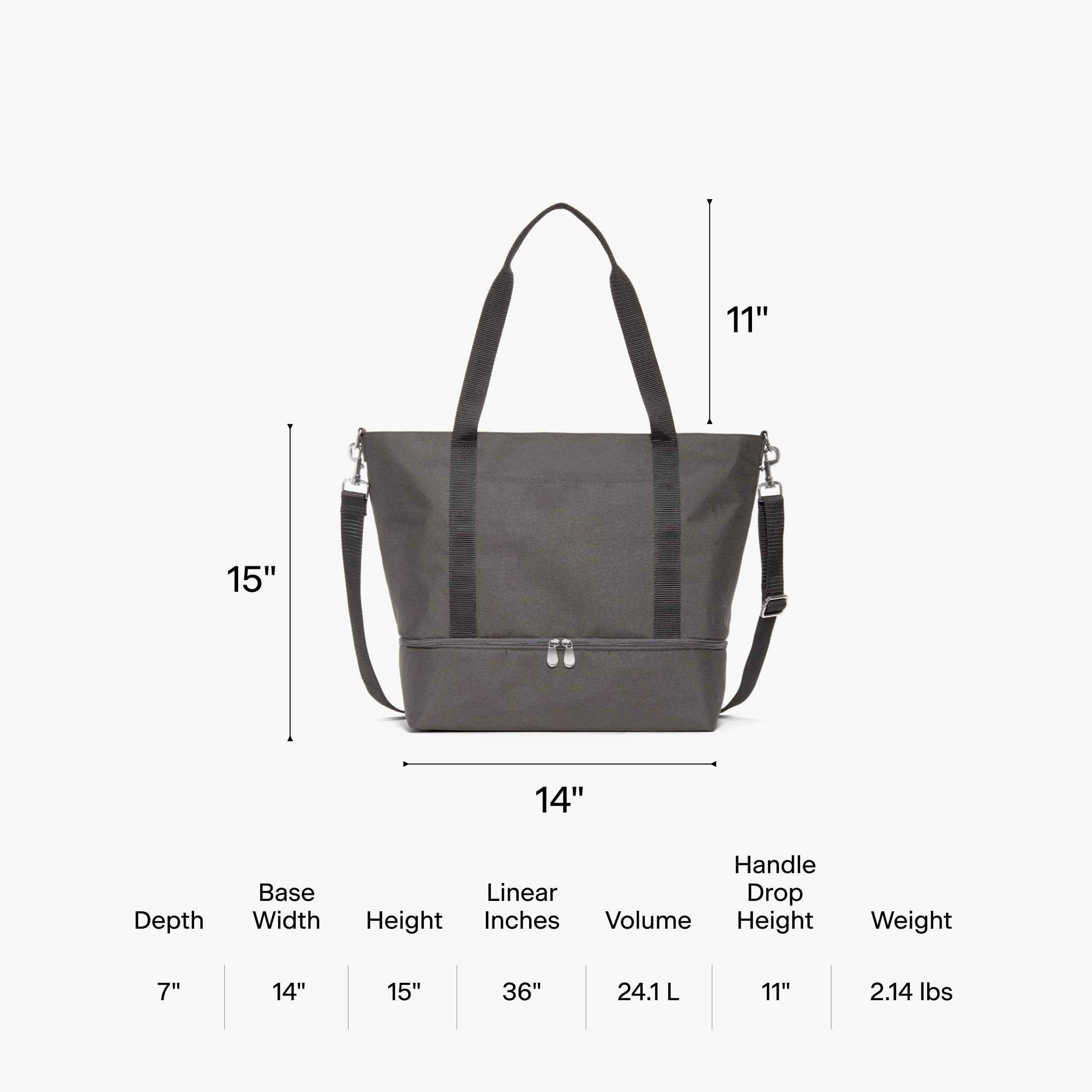 Lo & Sons Catalina Deluxe Tote Bag - Large Spacious Travel & Everyday Purse with Shoe Compartment, Luggage Sleeve & Padded Shoulder Strap | Perfect for Work, Gym, Weekend Getaways & Airplane Carry-On