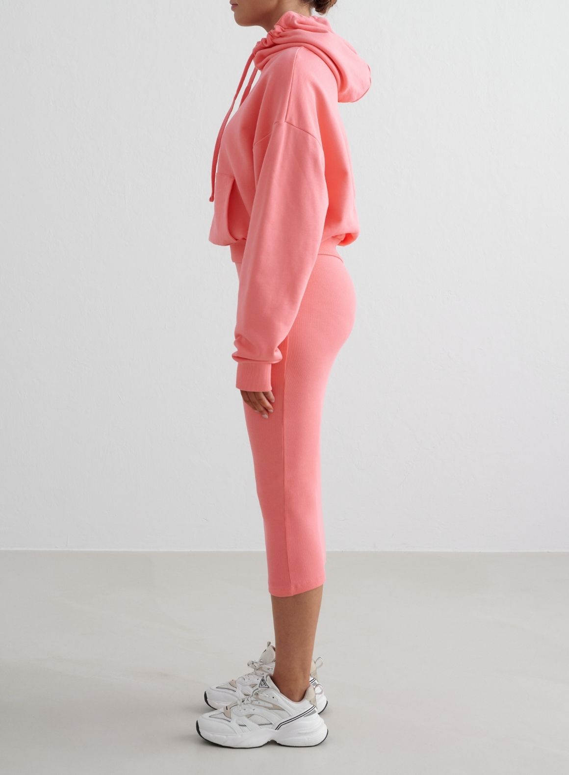 Hibiscus Varsity Chunky Terry Hoodie - Soft & Cozy Oversized Pullover Sweatshirt for Women | Perfect for Casual Wear, Lounging & Street Style Fashion