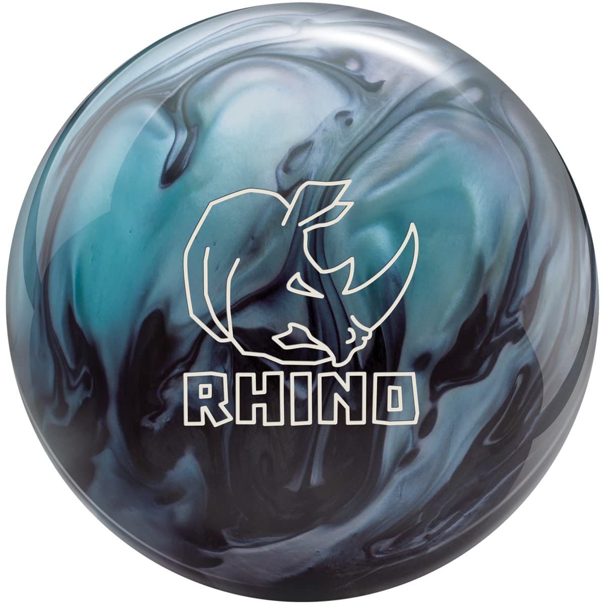 Brunswick Rhino Bowling Ball - High Performance Reactive Resin for Strikes & Spares | Perfect for League Play & Tournament Bowling