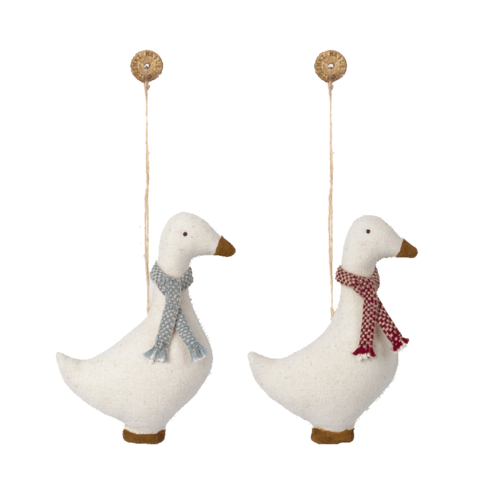 Maileg Blue Goose Ornament - Handmade Scandinavian Christmas Tree Decoration for Home & Holiday Decor