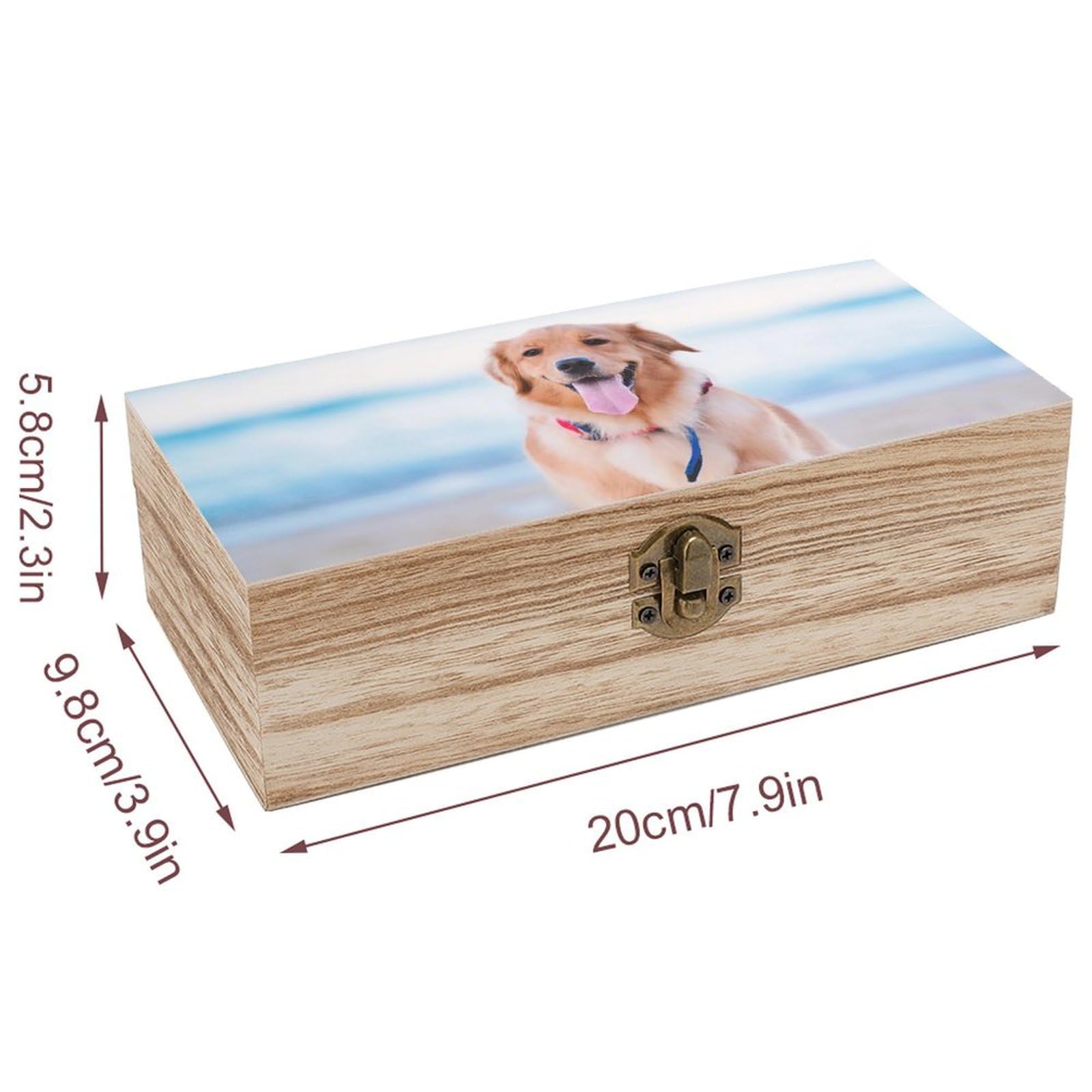 Personalized Wooden Storage Box - Custom Engraved Keepsake Box with Lockable Lid for Jewelry, Photos & Memorabilia | Perfect for Home Decor, Wedding Gifts & Craft Organization