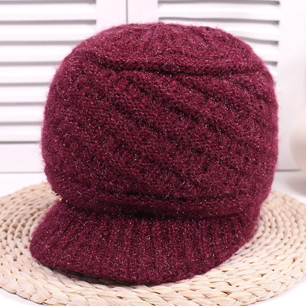 Locomo Velvet Winter Beanie for Women - Super Warm Skull Cap for Cold Weather