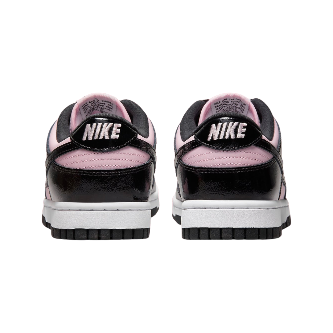 Nike Women's Dunk Low Sneakers - Pink Foam, Black & White Retro Basketball Shoes for Women | Casual Streetwear & Gym Workout Fashion