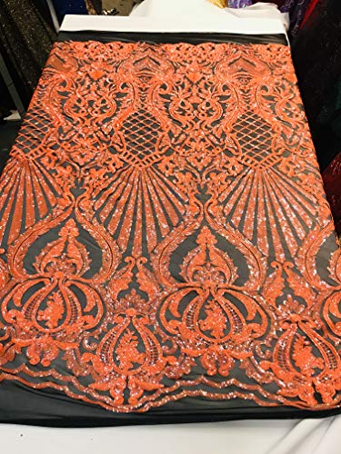 Neon Orange Iridescent on Black