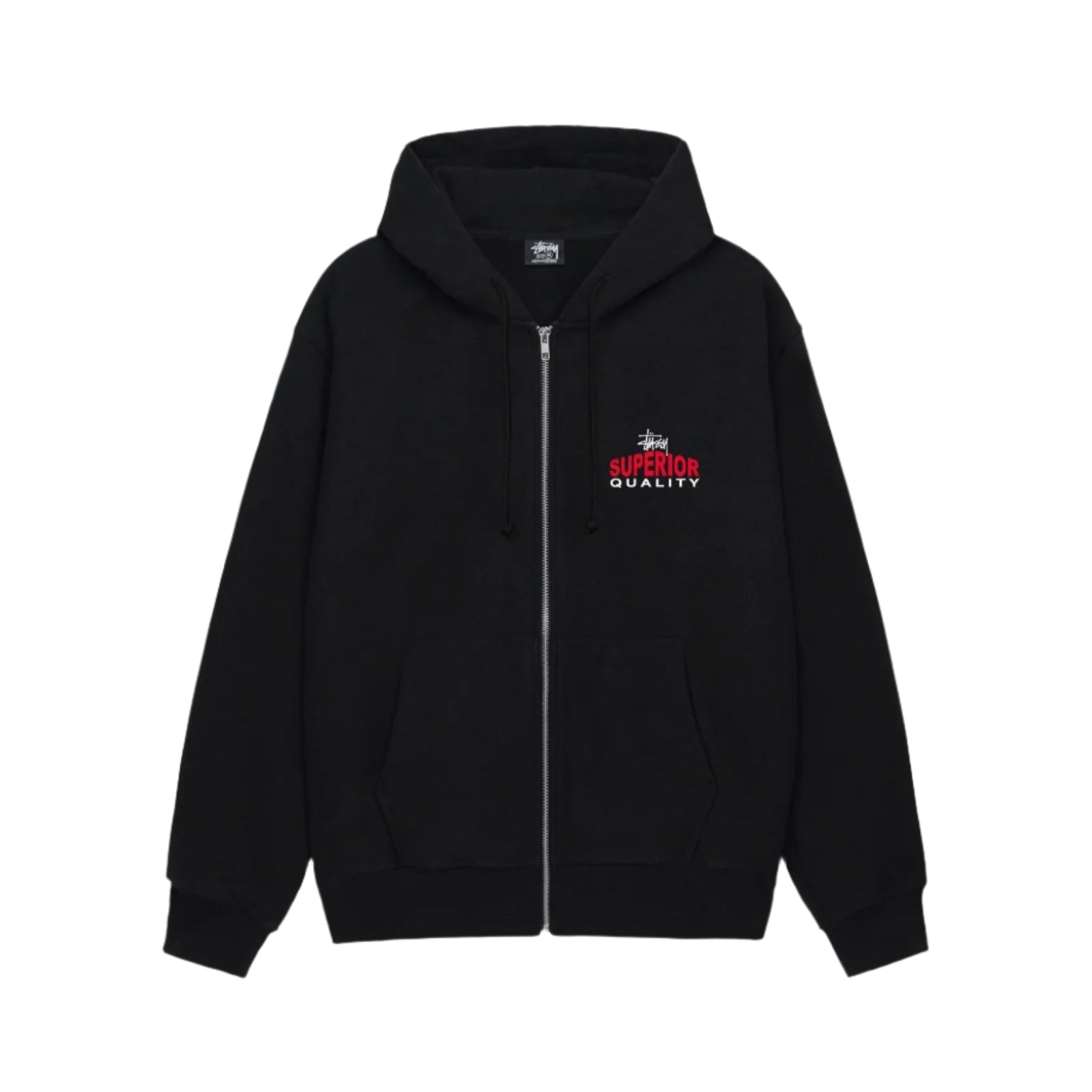 Stussy Premium Zip Up Hoodie for Men & Women - Soft Cotton Fleece Pullover with Front Pockets - Perfect for Streetwear, Casual Outfits & Gym Wear