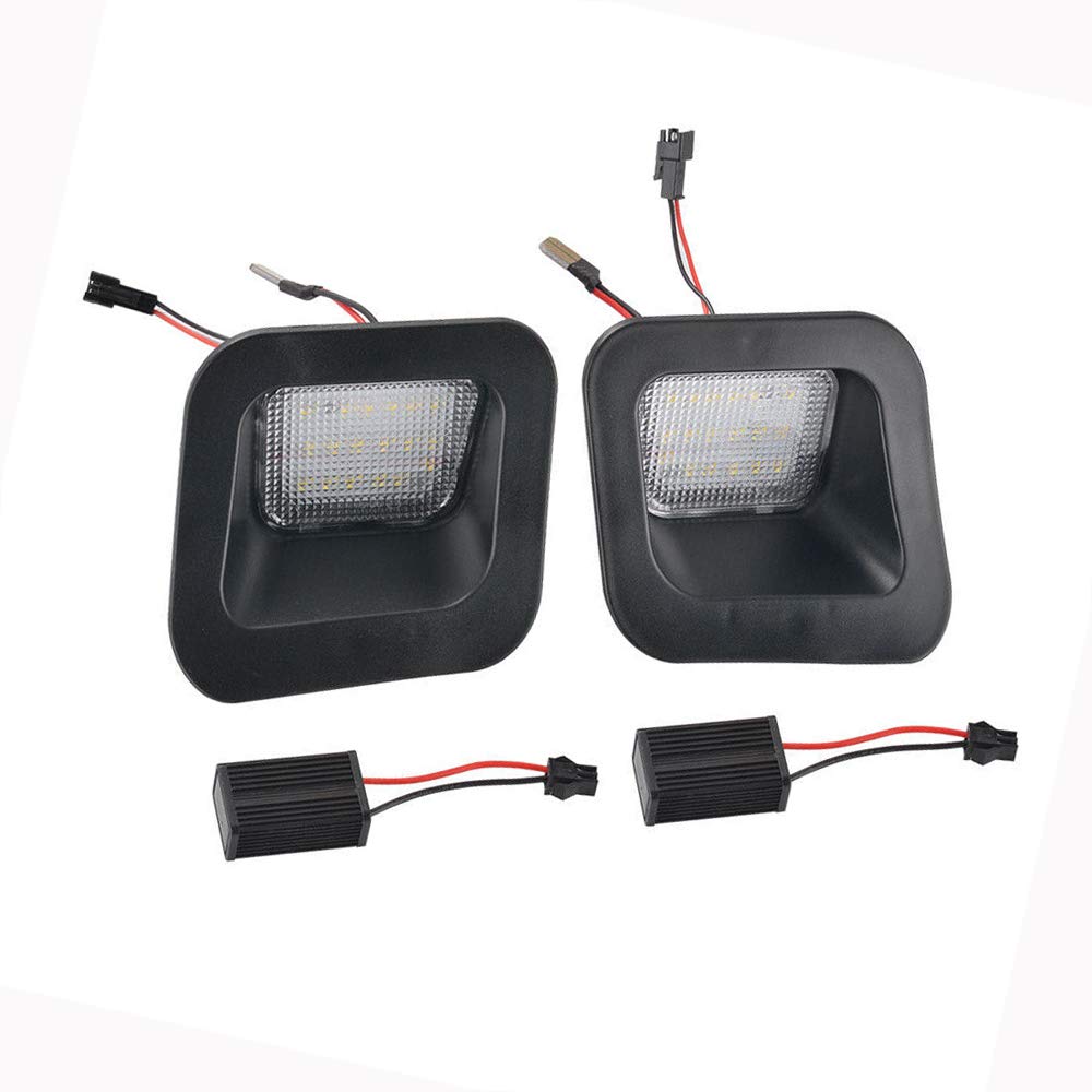 GSRECY 2-Pack LED License Plate Lights for Dodge Ram 1500 2500 3500 (2003-2018) - Bright White Rear Bumper Lamps for Night Visibility & Enhanced Style | Perfect for Off-Roading, Daily Commuting & Truck Customization