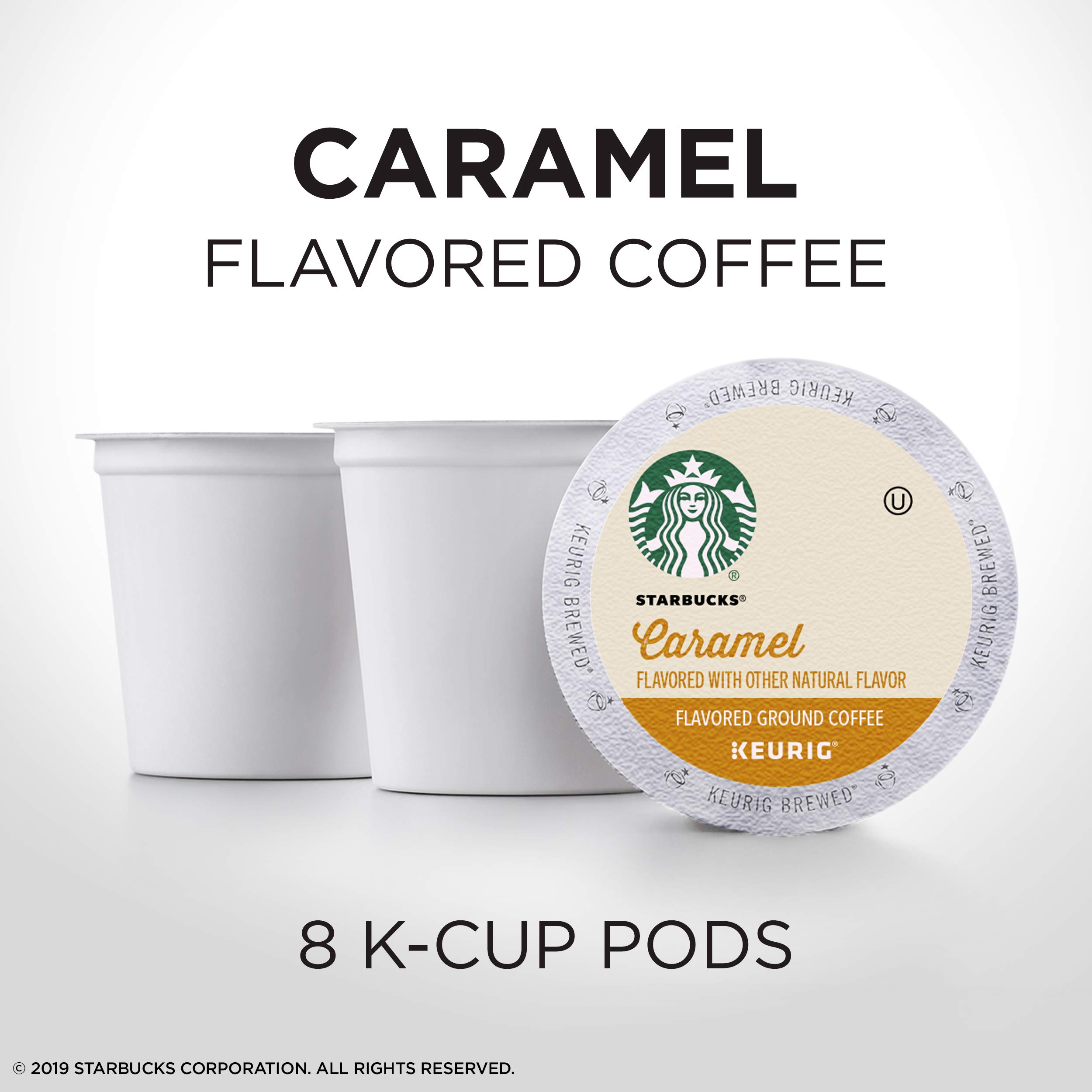 Starbucks Black & Flavored K-Cup Coffee Pods Variety Pack for Keurig Brewers - 6 Boxes (60 Pods) + 1 Box (40 Pods) - Perfect for Home, Office & Morning Brewing
