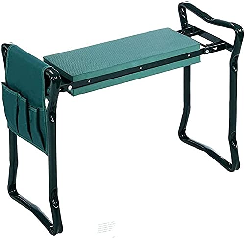 Heavy Duty Garden Kneeler and Seat with Tool Bag - Foldable Metal Garden Stool & Kneeling Mat for Gardening, Planting, Weeding - Durable Outdoor Gardening Supplies & Hand Tools Accessories