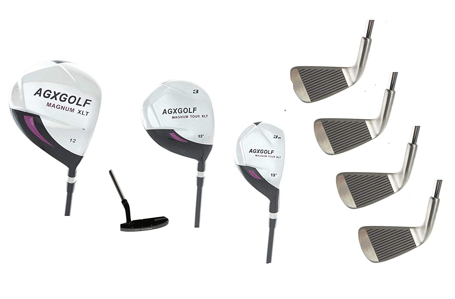 **Women's Right Hand Executive Series Complete Golf Club Set - 460cc Driver, Fairway Wood, Hybrid, Irons, Wedge & Putter - Ladies Flex (Petite, Regular, Tall) - Made in USA - Perfect for Beginners & Casual Golfers**
