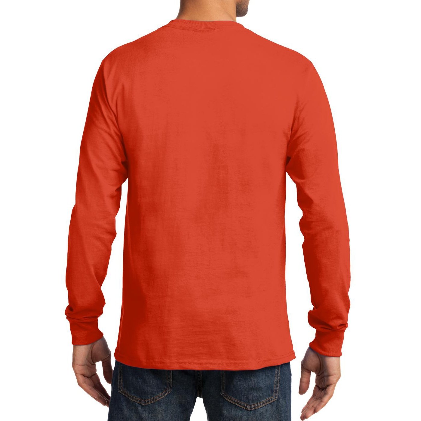 Men's Long Sleeve Essential T-Shirt - Soft Cotton Basic Tee for Casual Wear, Layering & Everyday Comfort
