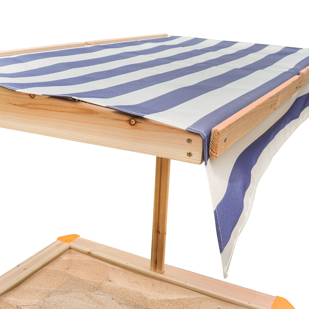 Joey Sandpit with Canopy - Kids Outdoor Sandbox with Shade Cover for Backyard Play, Beach & Garden Fun - Durable Plastic Sand Play Pit for Children Ages 3+