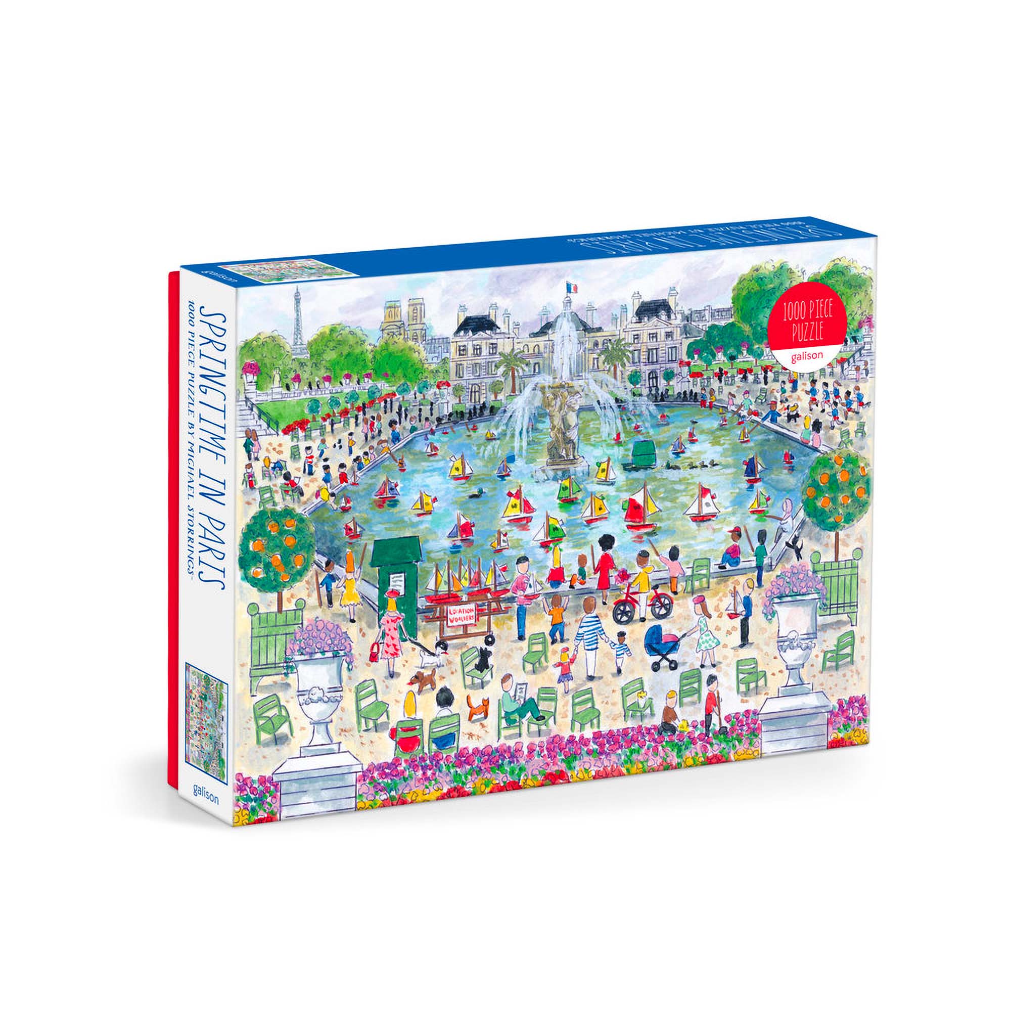 1,000 Piece Jigsaw Puzzle - Springtime in Paris Landscape Art for Adults & Teens | Perfect for Family Game Night, Relaxation & Home Decor