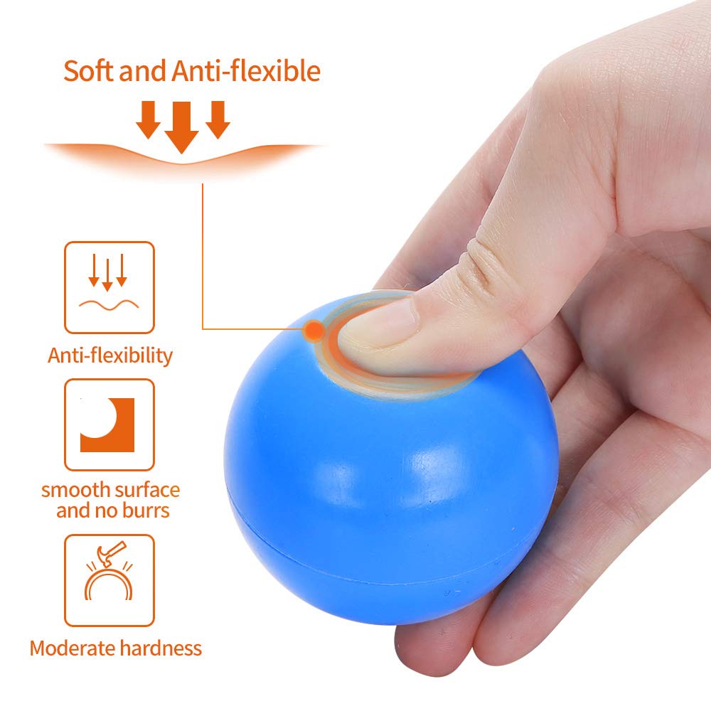 PlayMaty 2.36 Inch Non-Toxic Plastic Ball Pit Balls - 70 Pack Phthalate & BPA Free, Transparent Ocean Balls for Kids, Toddlers & Babies - Perfect for Playhouses, Tents, Playpens, Pools & Party Decorations
