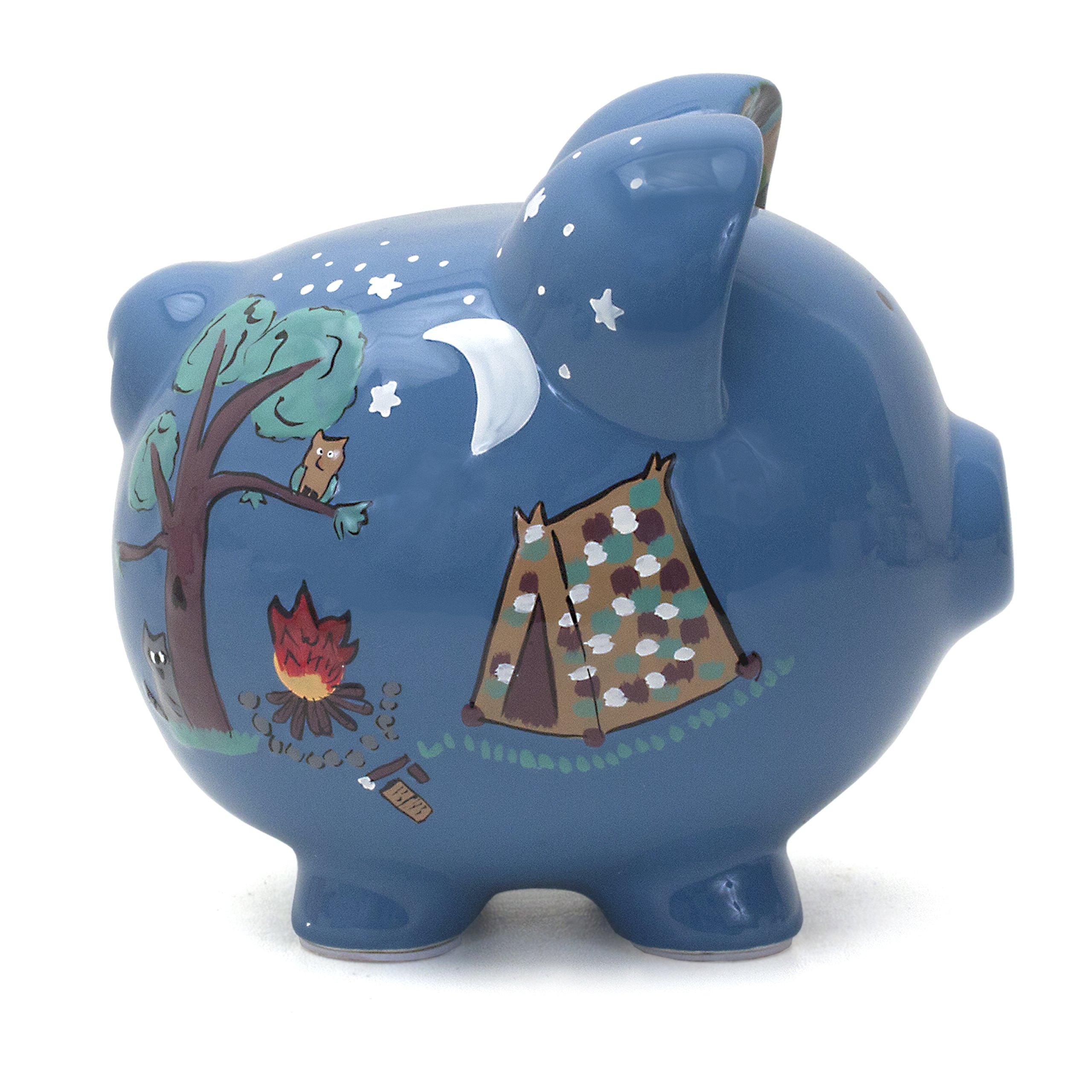 Child to Cherish Ceramic Piggy Bank for Boys - Cute Money Saving Bank for Kids, Perfect Gift for Birthday & Christmas - Ideal for Camping Trips & Outdoor Adventures