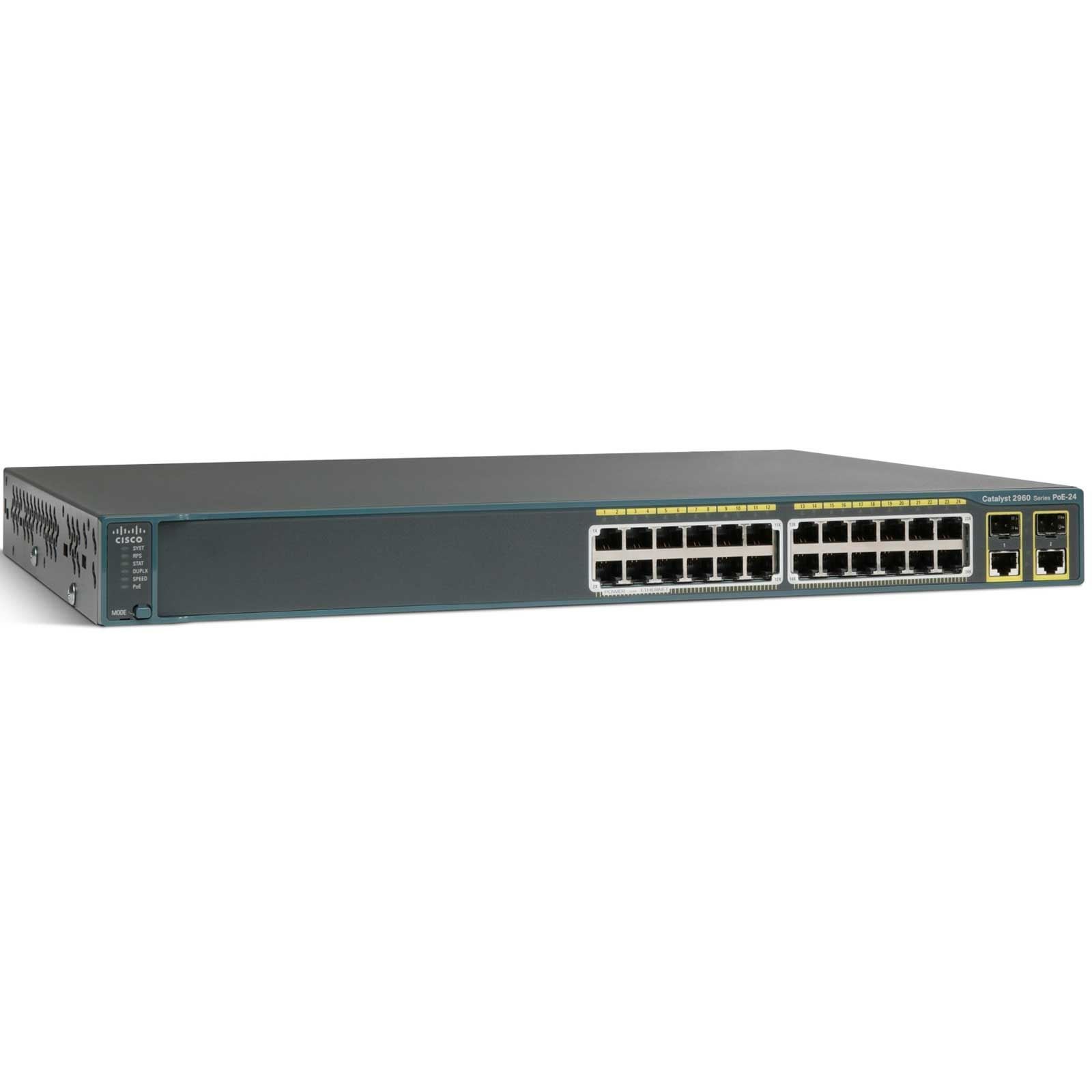 Cisco WS-C3750V2-48PS-S Catalyst 3750V2 48-Port Gigabit PoE Switch | 370W Power Over Ethernet | Layer 3 Managed Network Switch | Refurbished & Tested | Ideal for Office, Data Center & Enterprise Networking