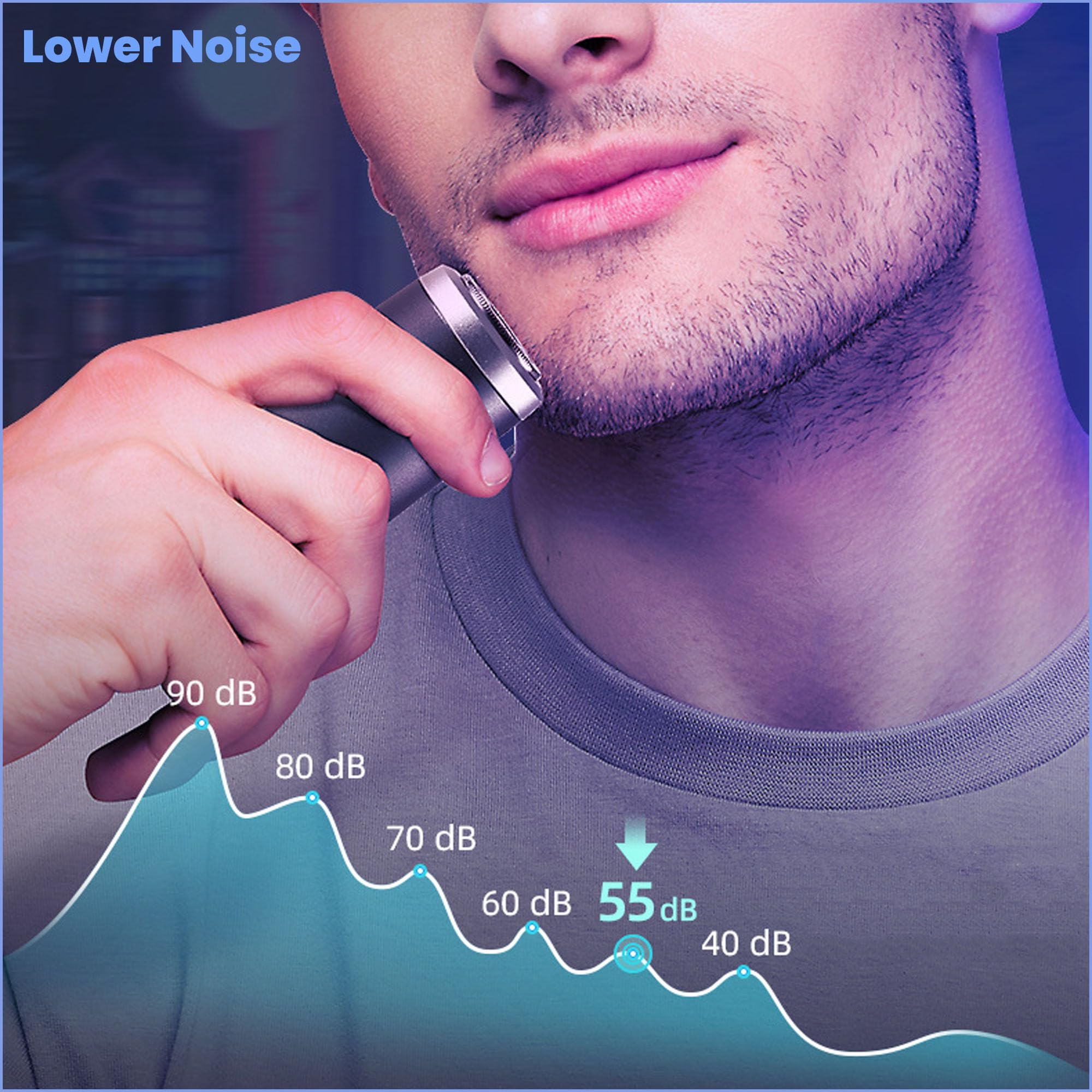 Rechargeable Electric Shaver for Men - Mini Portable Waterproof Wet/Dry Shaving Razor - Travel & Daily Grooming Essential - Perfect for Home, Office & On-The-Go Use