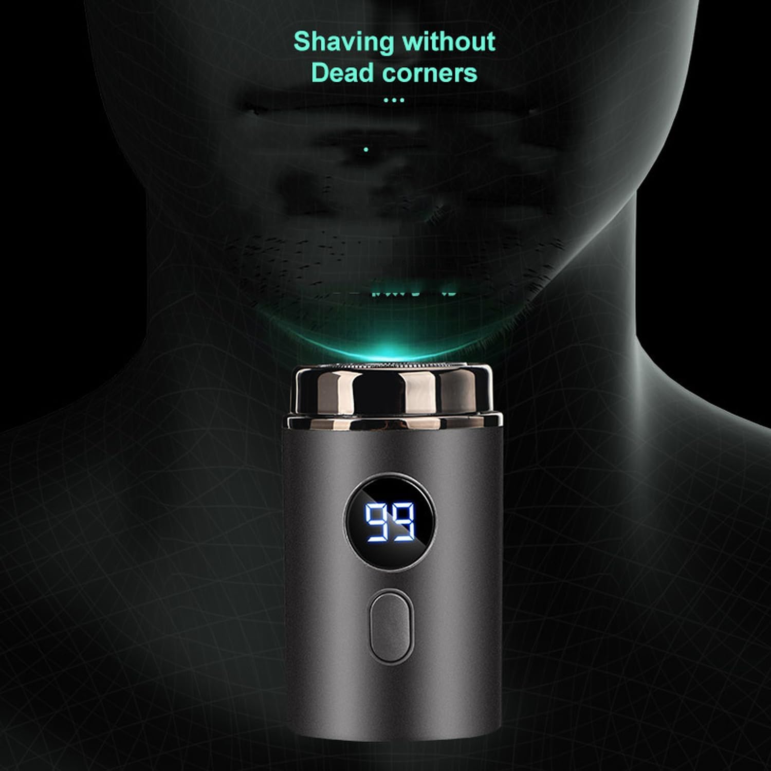 Doonai Mini Portable Electric Shaver for Men - USB Rechargeable Travel Shaver, New Upgrade Pocket Shaver for Smooth Shaving - Perfect for Travel, Gym & Daily Use (Black)