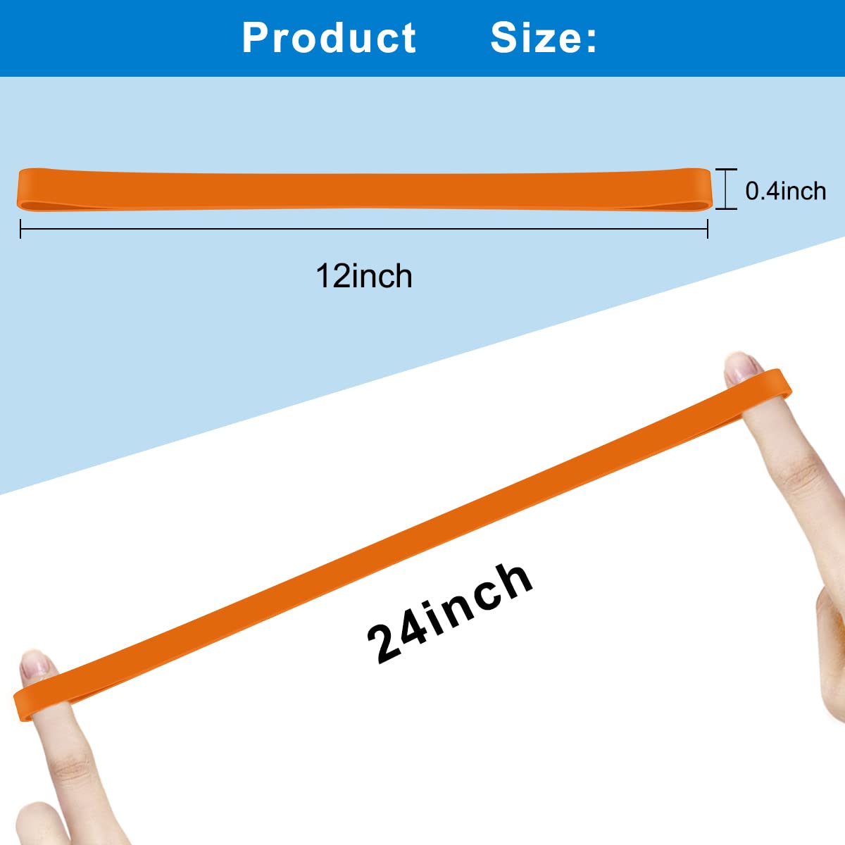 12-Piece Large Silicone Rubber Bands 12 Inch - Extra Strong Stretchable Towel Bands for Beach Chairs, Packing Books, Outdoor Gear (12 Colors) - Perfect for Camping, Travel & Home Organization