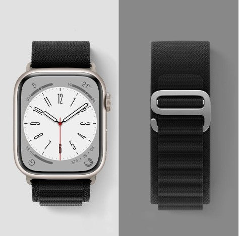 Premium HOCO Alpine Band for Apple Watch Series 1-9 & SE - 42mm/44mm/45mm/49mm Sizes - Durable Nylon Sport Strap for Hiking, Running & Outdoor Activities