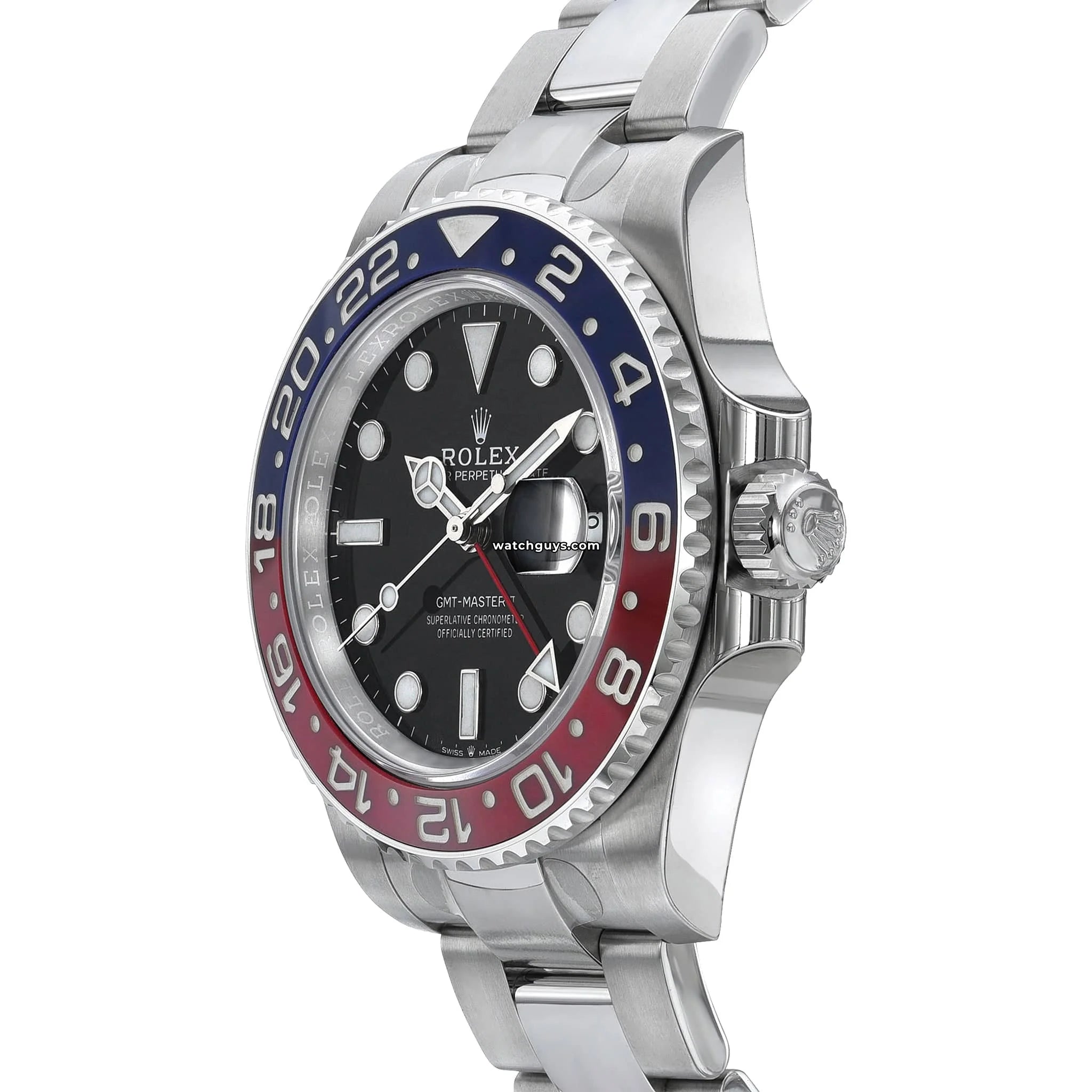 Rolex GMT Master II 126710BLRO Pepsi Watch - Luxury Swiss Automatic Men's Timepiece with Red & Blue Ceramic Bezel - Perfect for Travel, Business & Collectors