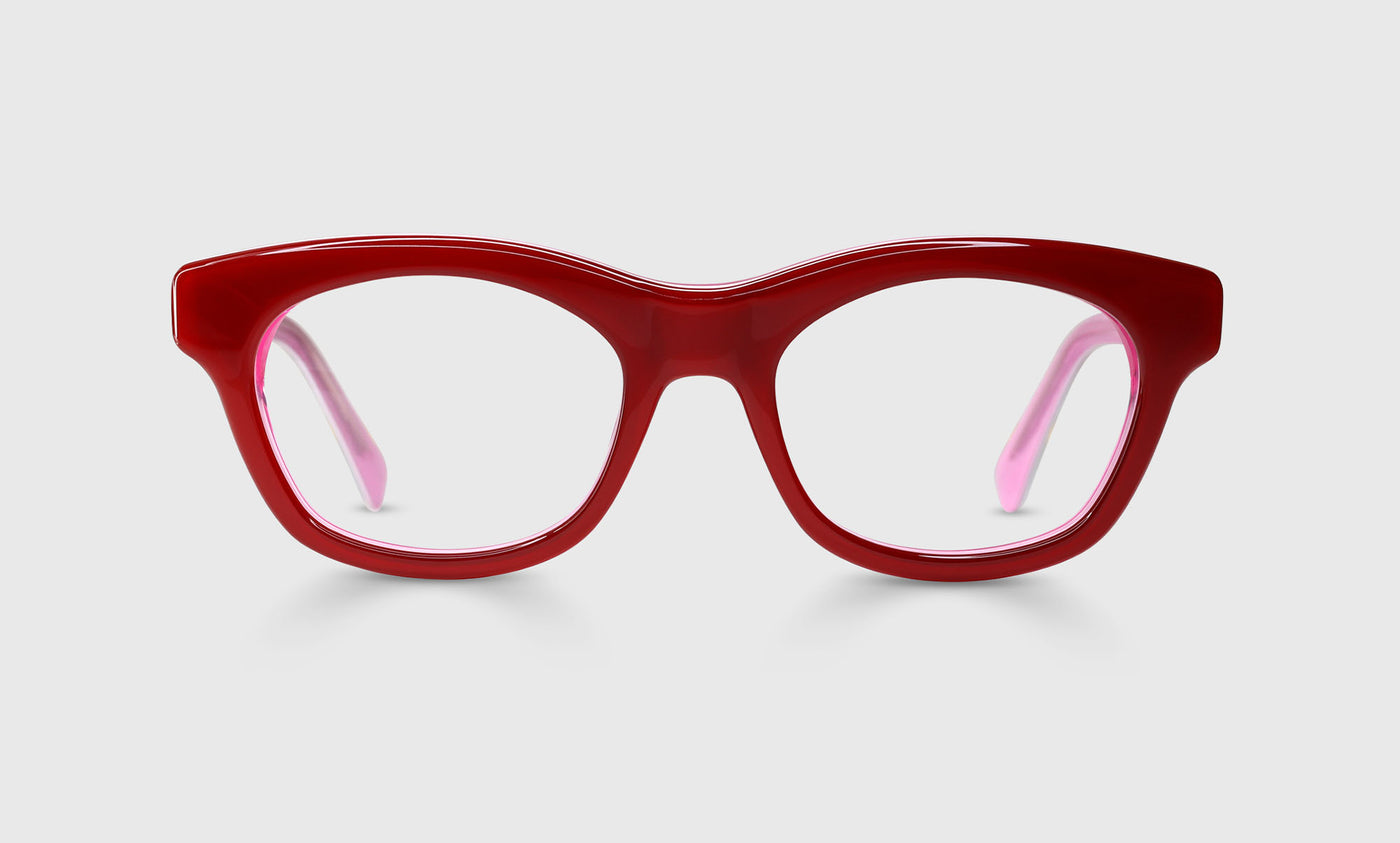 Bumfuzzle Color 01 Red White Pink Layered Sunglasses for Women - Trendy Fashion Shades for Beach, Driving & Outdoor Activities