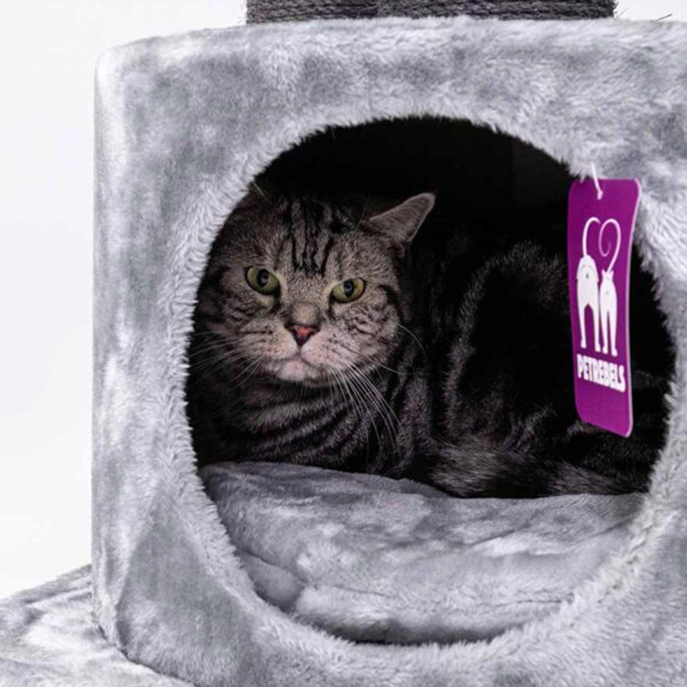 Kings & Queens Victoria 125cm Cat Tree - Premium Tall Cat Tower with Scratching Posts & Perches for Indoor Cats - Perfect for Play, Rest & Climbing in Home or Apartment