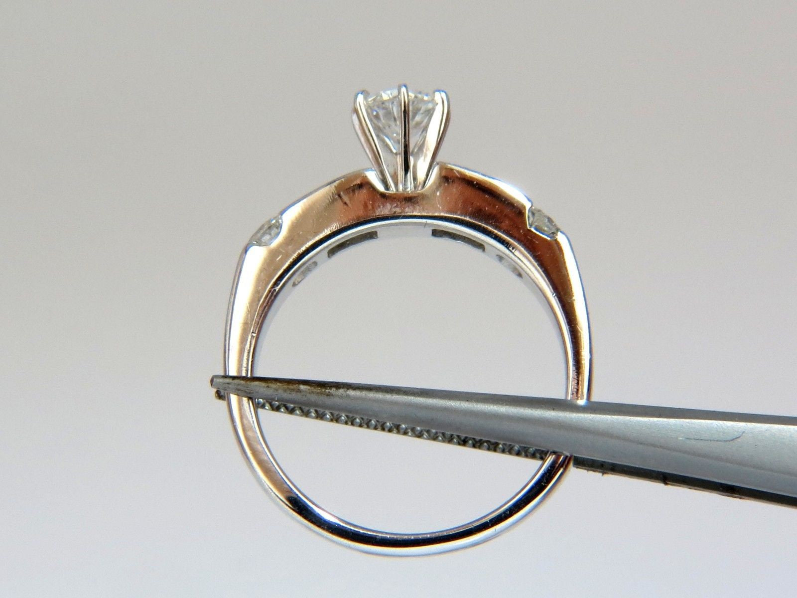 1.50CT Natural Diamonds Baguette & Round Cut Matching Engagement and Wedding Band Ring Set - Perfect for Proposals, Anniversaries, and Bridal Jewelry