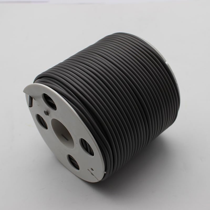 PVC Welding Rod Roll for Floors - 4mm Diameter, 100m Length, Flexible Semi-Rigid Dark Gray - Perfect for Flooring Repairs, DIY Projects & PVC Joining