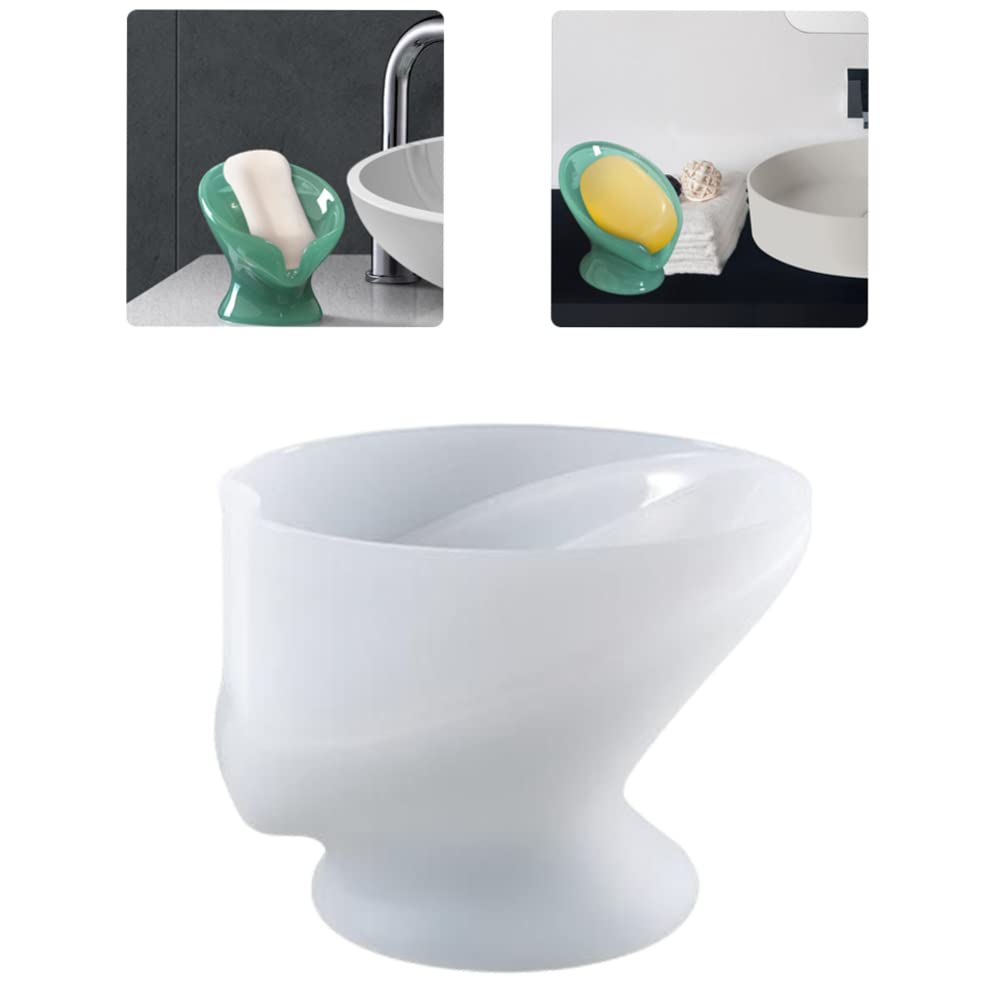Self-Draining Resin Soap Dish Mold - Silicone Soap Holder Mould for DIY Creative Soap Making | Perfect for Bathroom, Shower & Kitchen Decor | Handmade Soap Box for Home Decoration & Gift Ideas