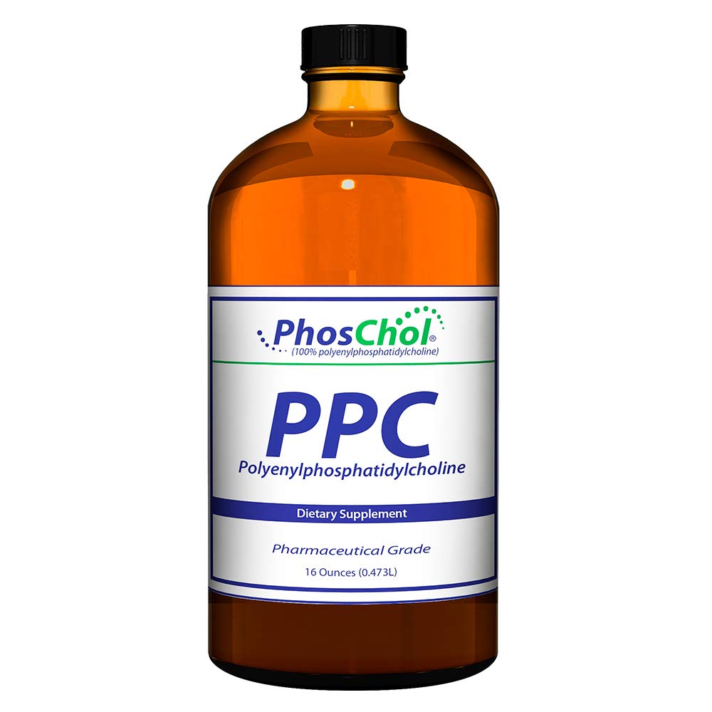 PhosChol PPC 3000mg Polyenyl PhosphatidylCholine Liquid Supplement - 16 oz Bottle for Liver Support & Brain Health | Ideal for Daily Wellness & Detox Routine