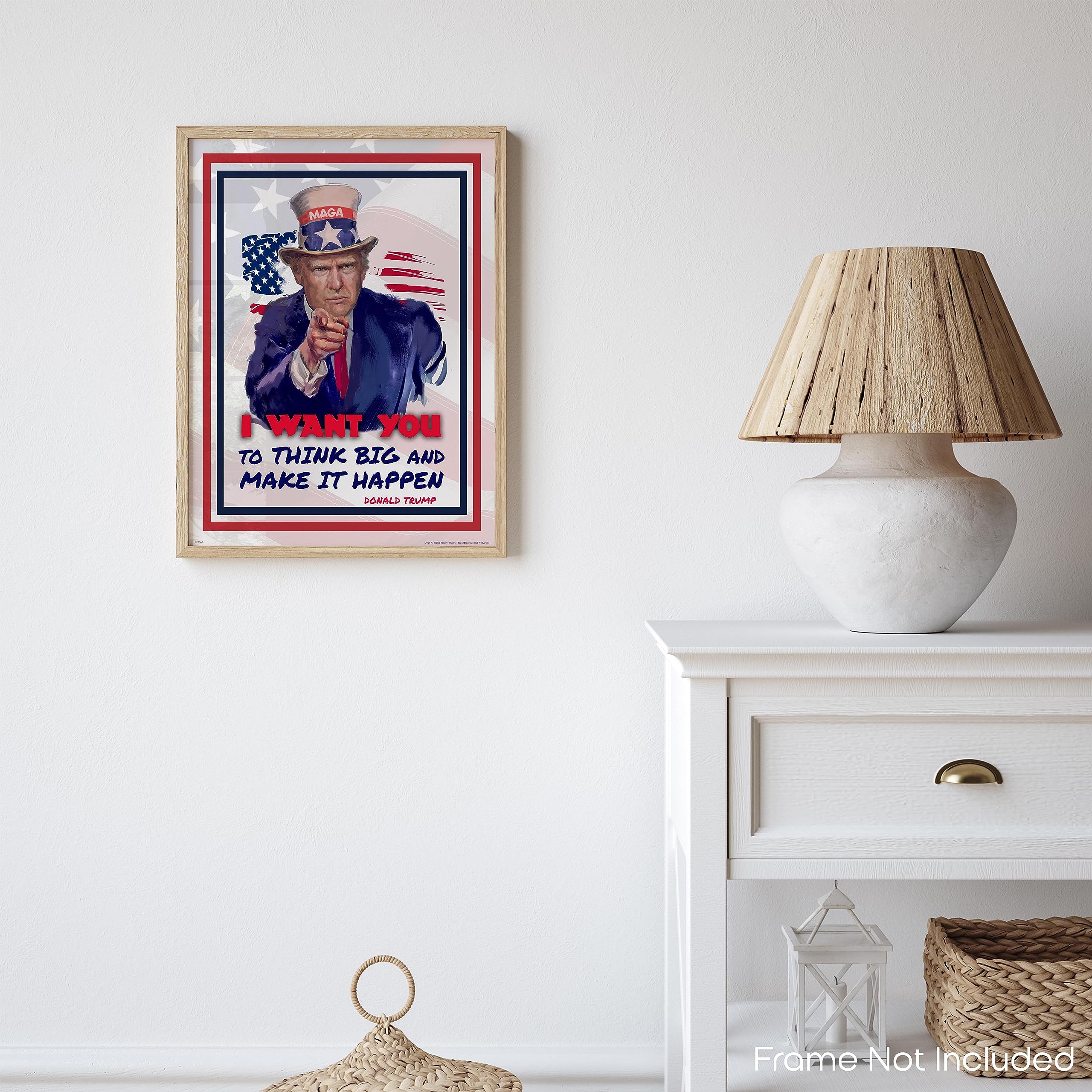 Donald Trump Motivational Poster Art Print - 11x14 Inches Inspirational Wall Art for Office, Kids Room & Home Decor - Perfect for Motivational Gifts & Political Enthusiasts