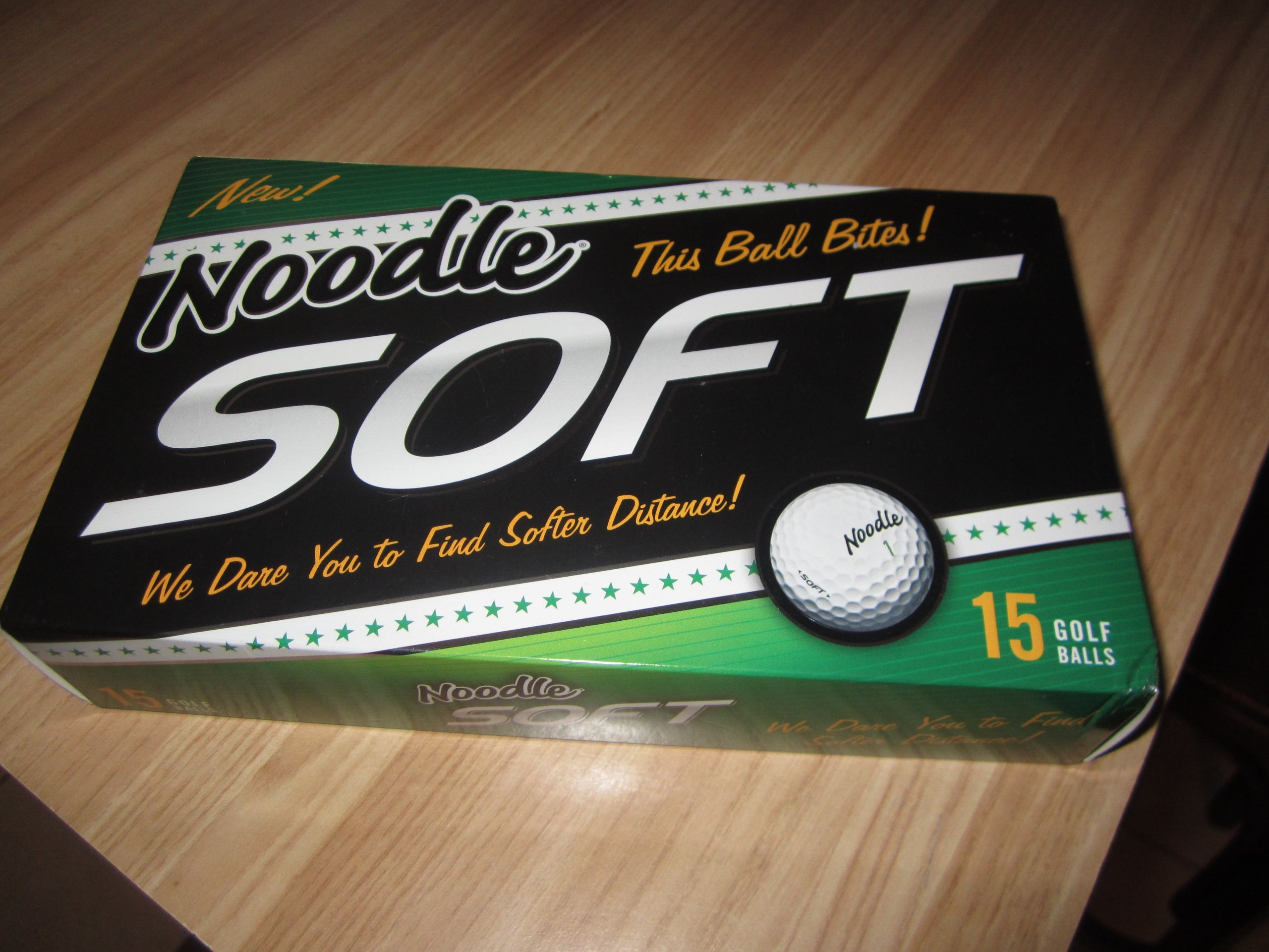 Premium Noodle Soft Golf Balls - Pack of 15 Long Distance Practice Balls for Driving Range & Backyard Training | High Visibility & Ultra Soft Feel
