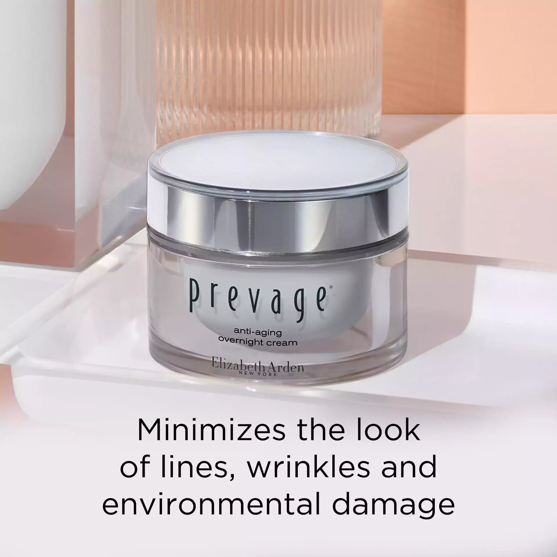 Elizabeth Arden PREVAGE® Anti-Aging Overnight Cream - Intensive Night Repair Moisturizer for Wrinkles & Fine Lines | Luxurious Skincare for Mature Skin | Perfect for Nighttime Routine & Travel Skincare