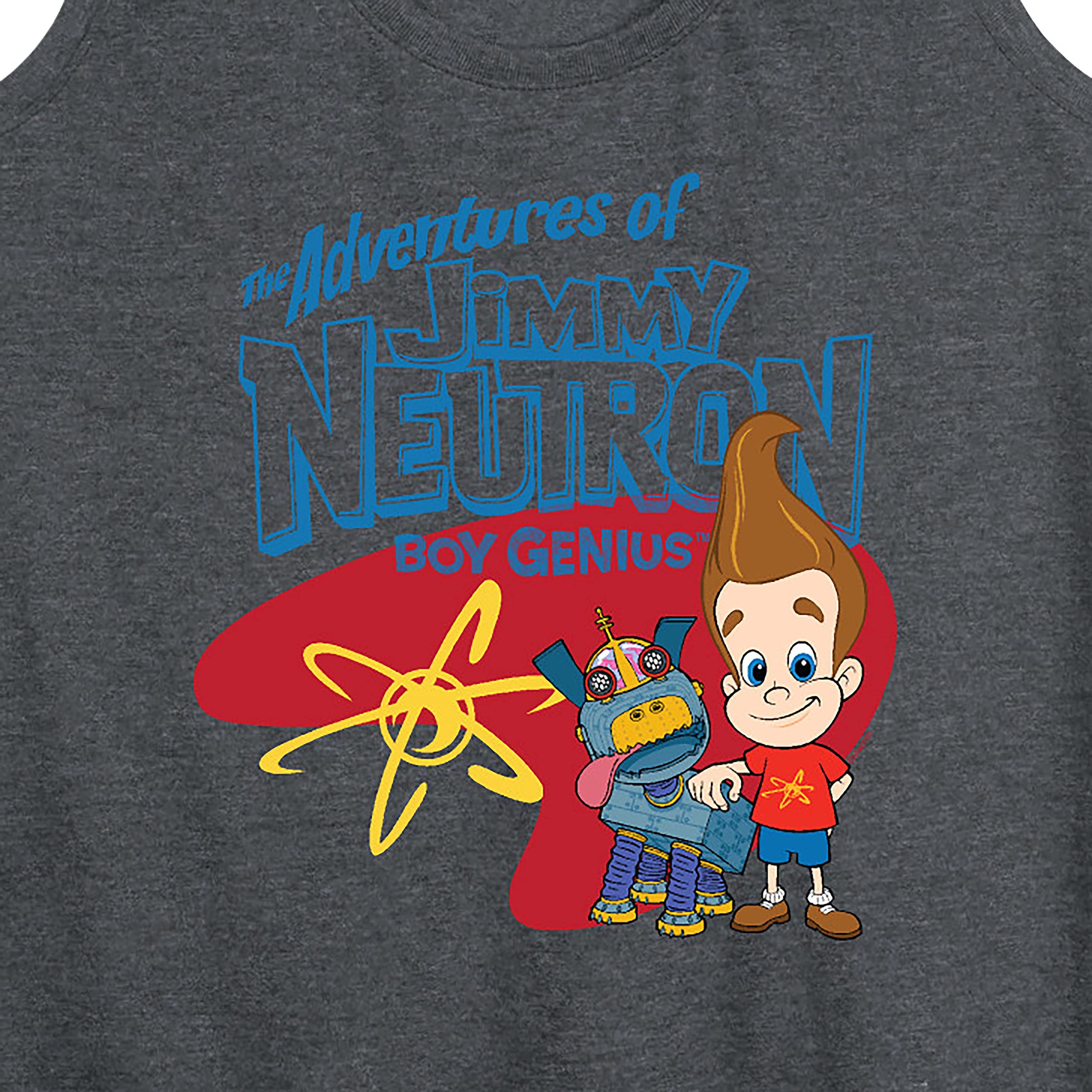 HYBRID APPAREL Jimmy Neutron Ladies Racerback Tank Top - The Adventures of Jimmy Neutron Graphic Tee - Women's Casual Workout & Lounge Wear