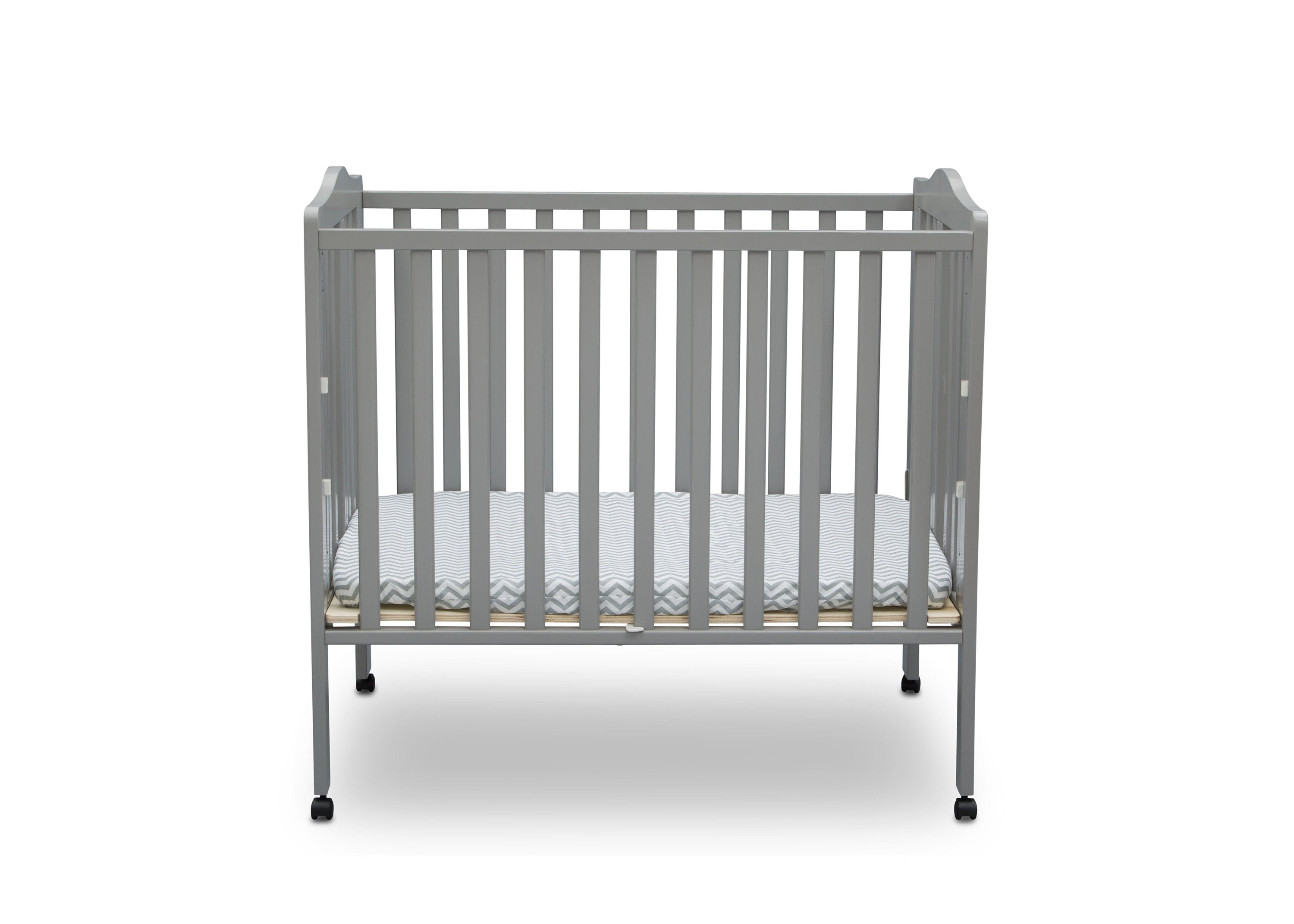 Portable Folding Mini Baby Crib with 1.5 Inch Mattress - Lightweight Travel Crib for Home, Nursery & On-The-Go