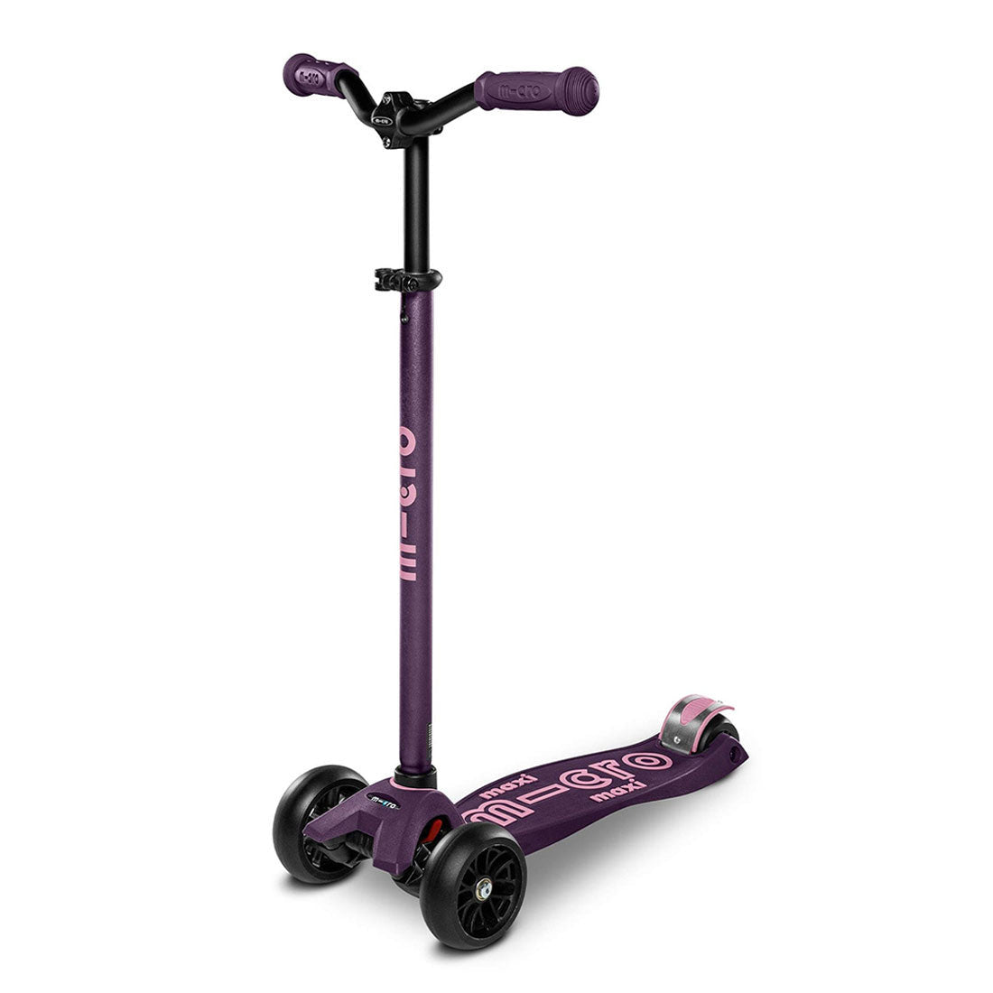 Micro Maxi Deluxe 3 Wheel PRO Scooter for Kids - Purple | Lightweight Aluminum Frame, Adjustable Handlebar | Perfect for Commuting, School & Outdoor Play