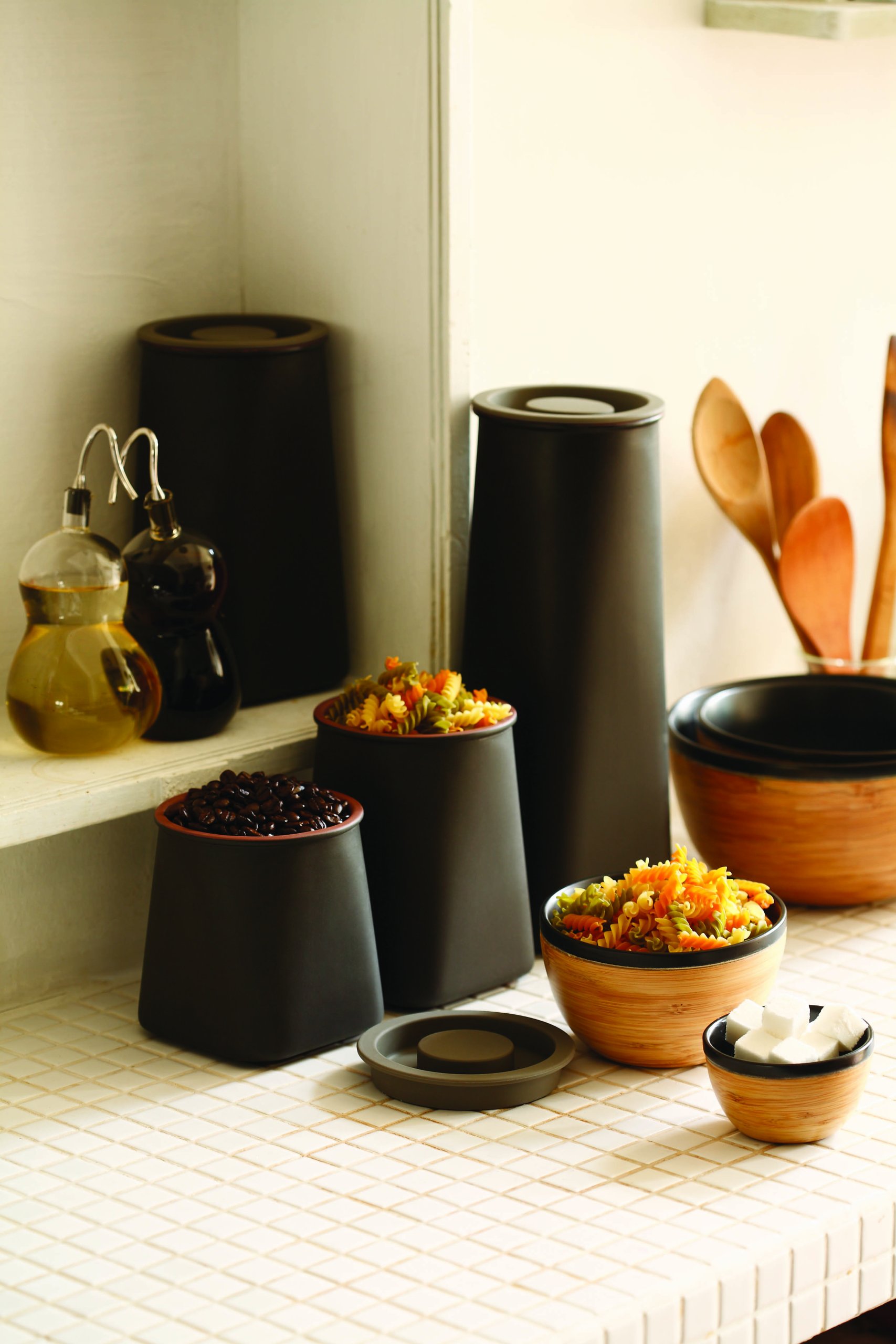 JIA Inc - Extra Large Purple Clay Airtight Canister for Tea, Coffee & Dry Food Storage | Premium Ceramic Kitchen Container with Lid | Ideal for Pantry Organization & Countertop Display