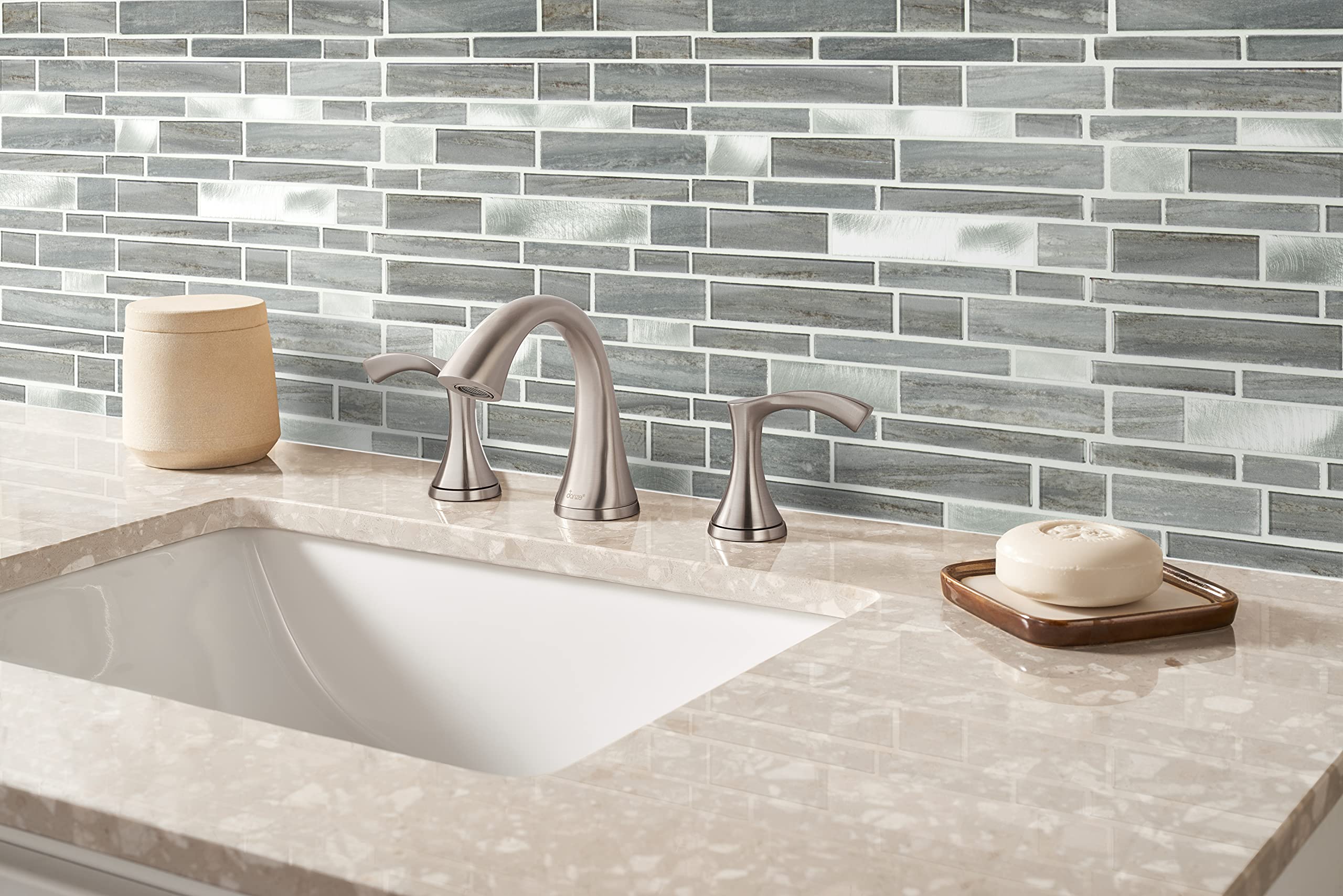 MSI Bimini 12x12 Inch Interlocking Glass Mosaic Tile - Gray-Dark Mesh Backed for Kitchen Backsplash, Bathroom & Shower Walls | Waterproof & Easy to Install Home Decor