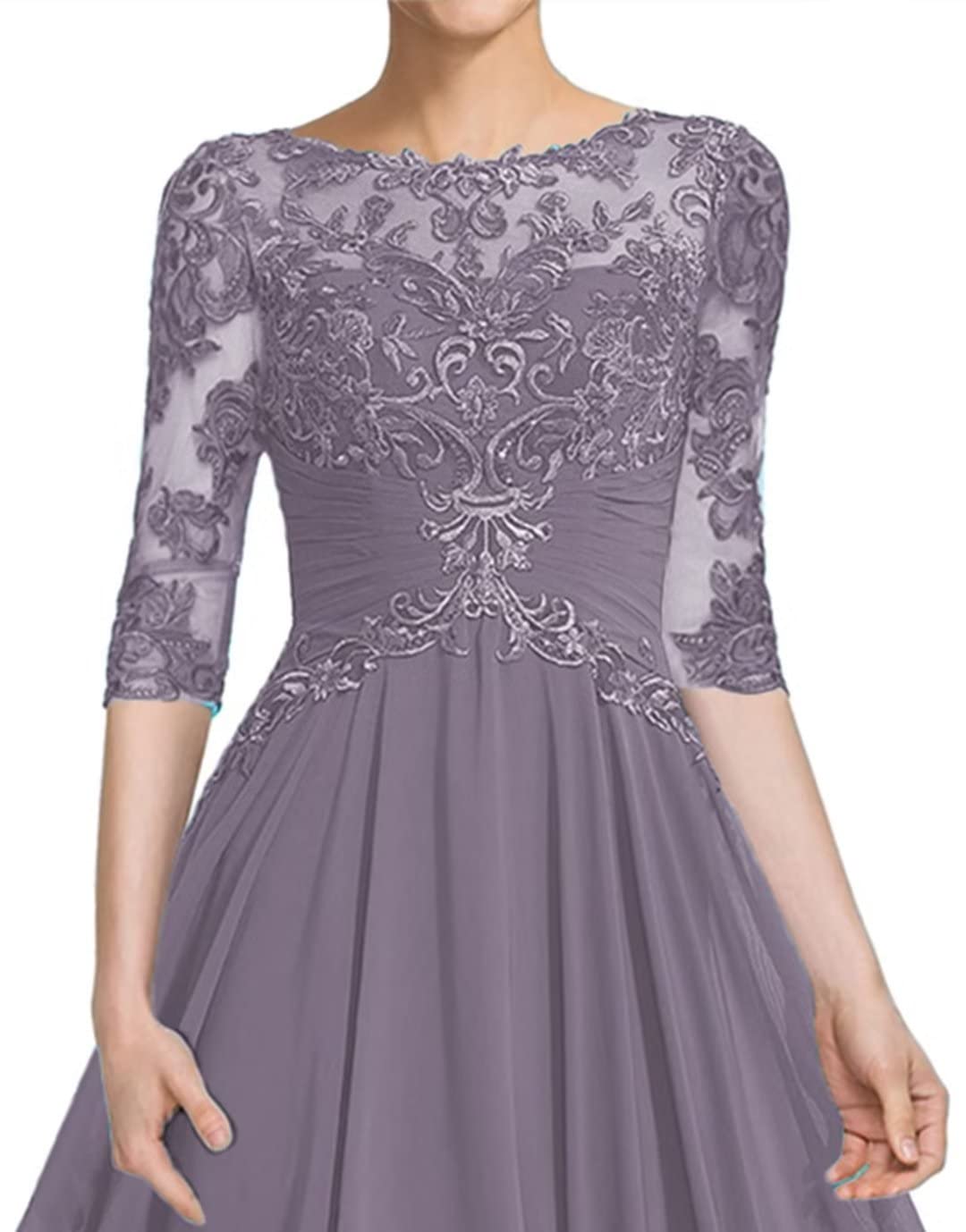 Elegant Peacock Blue Mother of The Bride Dress - Chiffon Formal Wedding Guest Gown for Women - US Size 2 - Perfect for Weddings, Receptions & Special Occasions
