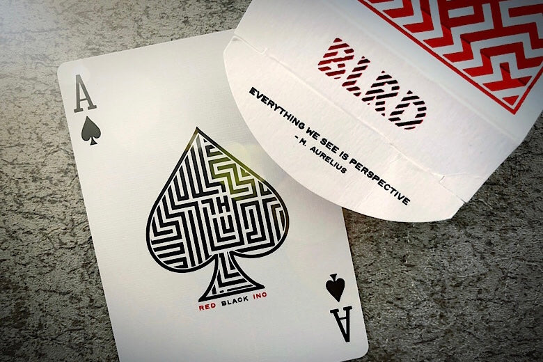 David Blaine BLRD Red Playing Cards - Premium Magic Trick & Cardistry Deck for Performers & Collectors - Perfect for Close-up Magic, Card Games, and Gifts