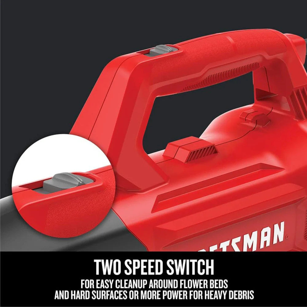 CRAFTSMAN CMEBL710 9 Amp Corded Axial Blower - Refurbished with Full Warranty | High-Power Leaf Blower for Yard Cleaning, Driveway Maintenance & Outdoor Debris Removal