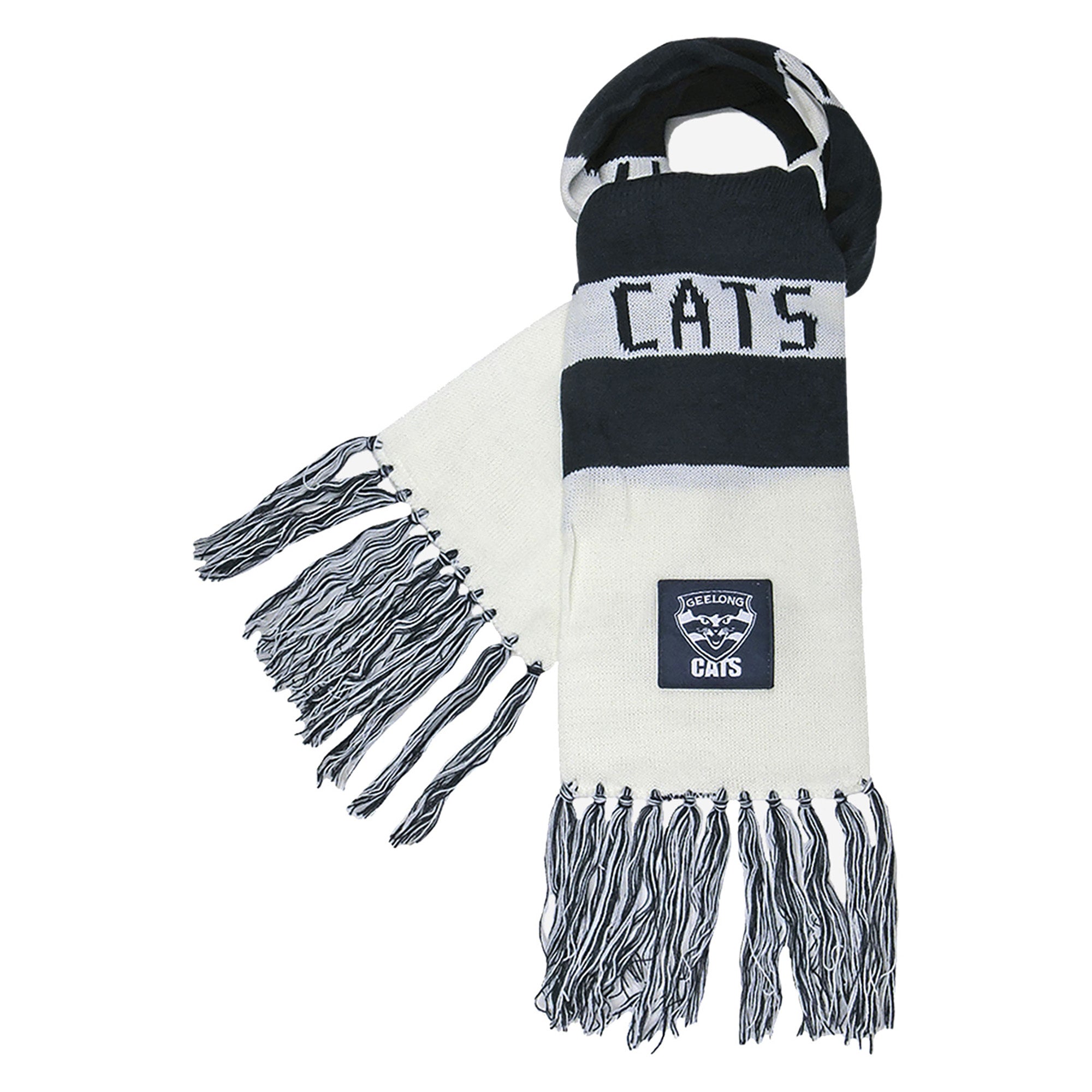 Geelong Cats AFL Team Bar Scarf for Adults - Perfect for Game Day, Tailgating & Fan Support