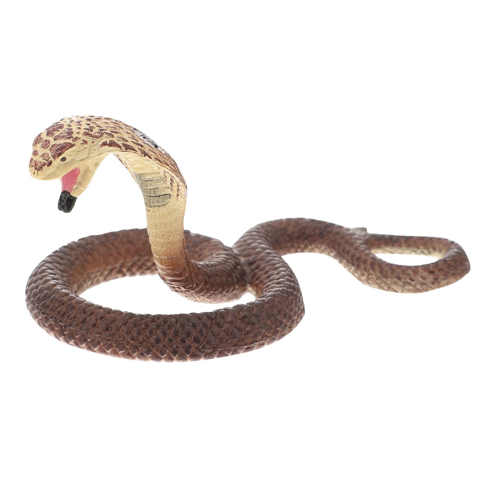 Realistic Plastic Snake Toy - Lifelike Rattlesnake Model for Kids, Halloween Pranks & Wildlife Education - Durable Static Snake Prop for Play, Learning & Decor