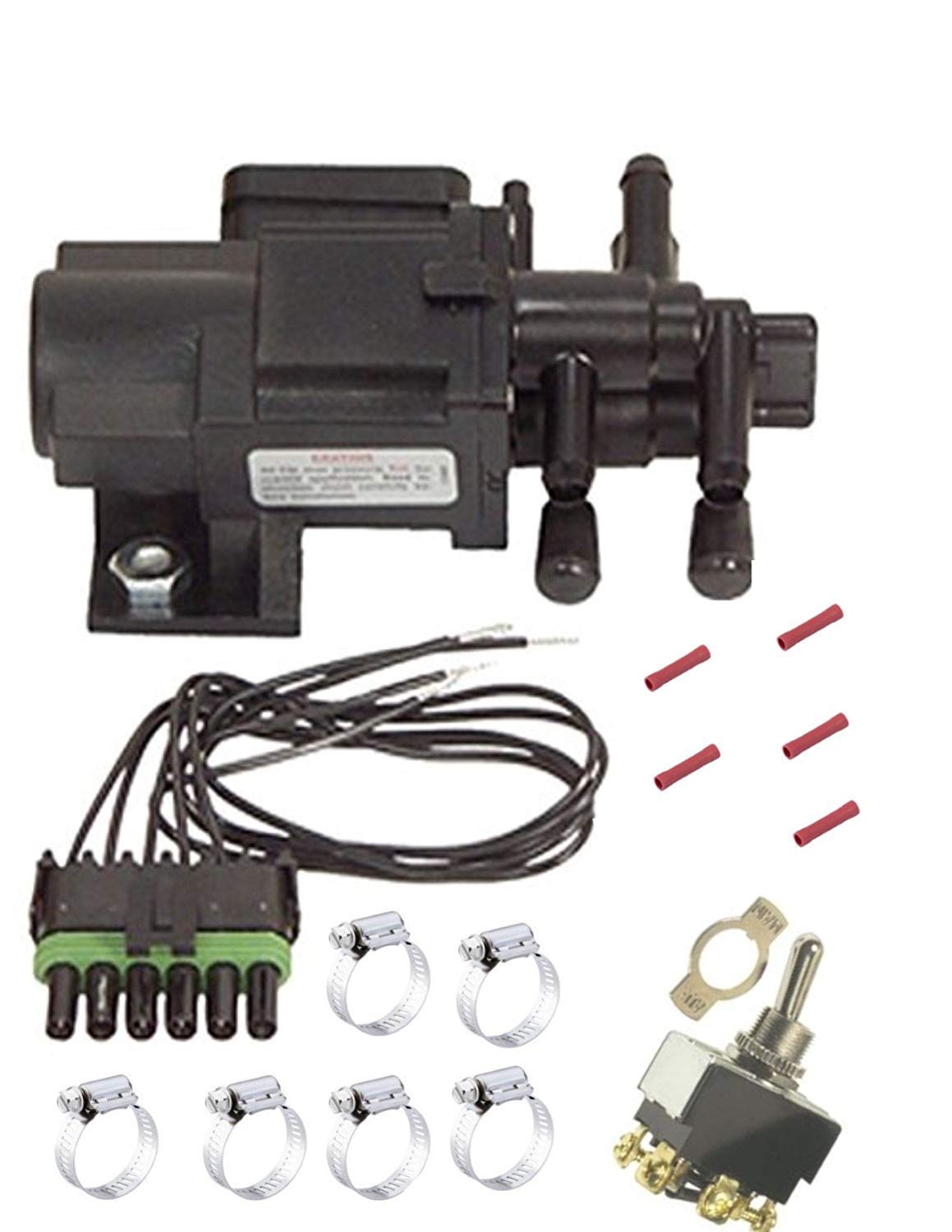 Professional SMP/Standard Motor U7000 FV5 Dual Tank Gas/Diesel Selector Valve Kit with Toggle Switch & Connector - Main/Auxiliary Fuel Switching for Trucks, RVs & Marine Vehicles - Easy Installation with Instructions