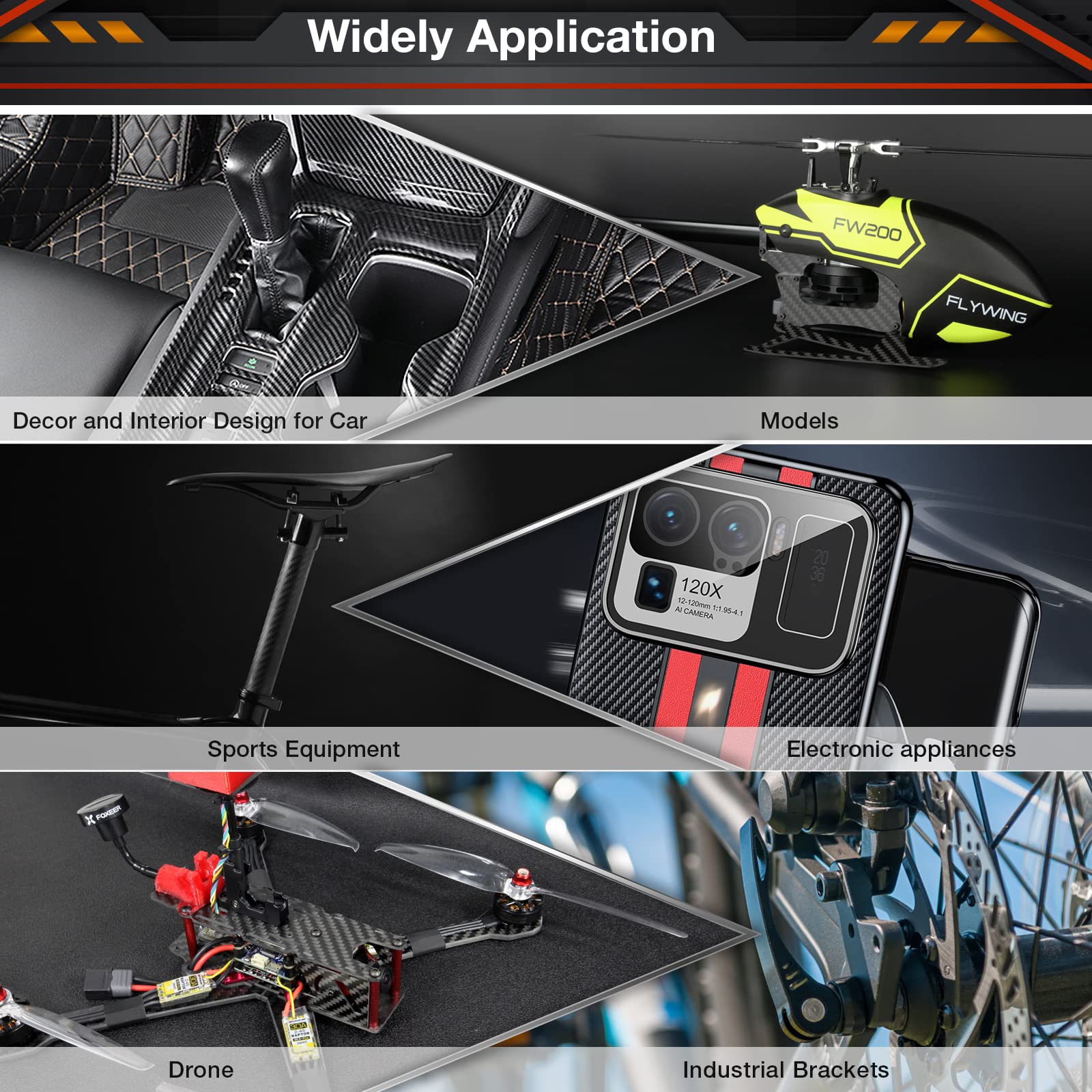 High-Quality 3K Twill Weave Carbon Fiber Sheet - 400x500mm (1.0mm to 6.0mm Thickness Options) - 100% Pure Carbon Fiber Laminate Panel with Matte Finish | Perfect for Automotive Parts, DIY Projects, Drone Frames & Industrial Applications