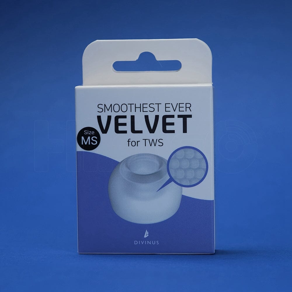 Premium DIVINUS Velvet Eartips for TWS Earbuds - 3mm & 5mm Nozzle Compatible - Soft Memory Foam Ear Tips for Noise Isolation & Comfort - Perfect for AirPods, Galaxy Buds & Wireless Earbuds - Ideal for Workouts, Commuting & Travel