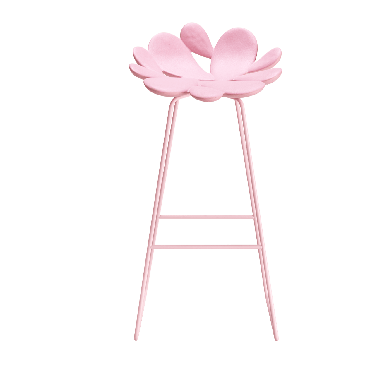 Qeeboo Filicudi Stool - Modern Designer Bar Stool for Kitchen, Dining & Living Room - Lightweight Plastic Chair for Home & Office Decor