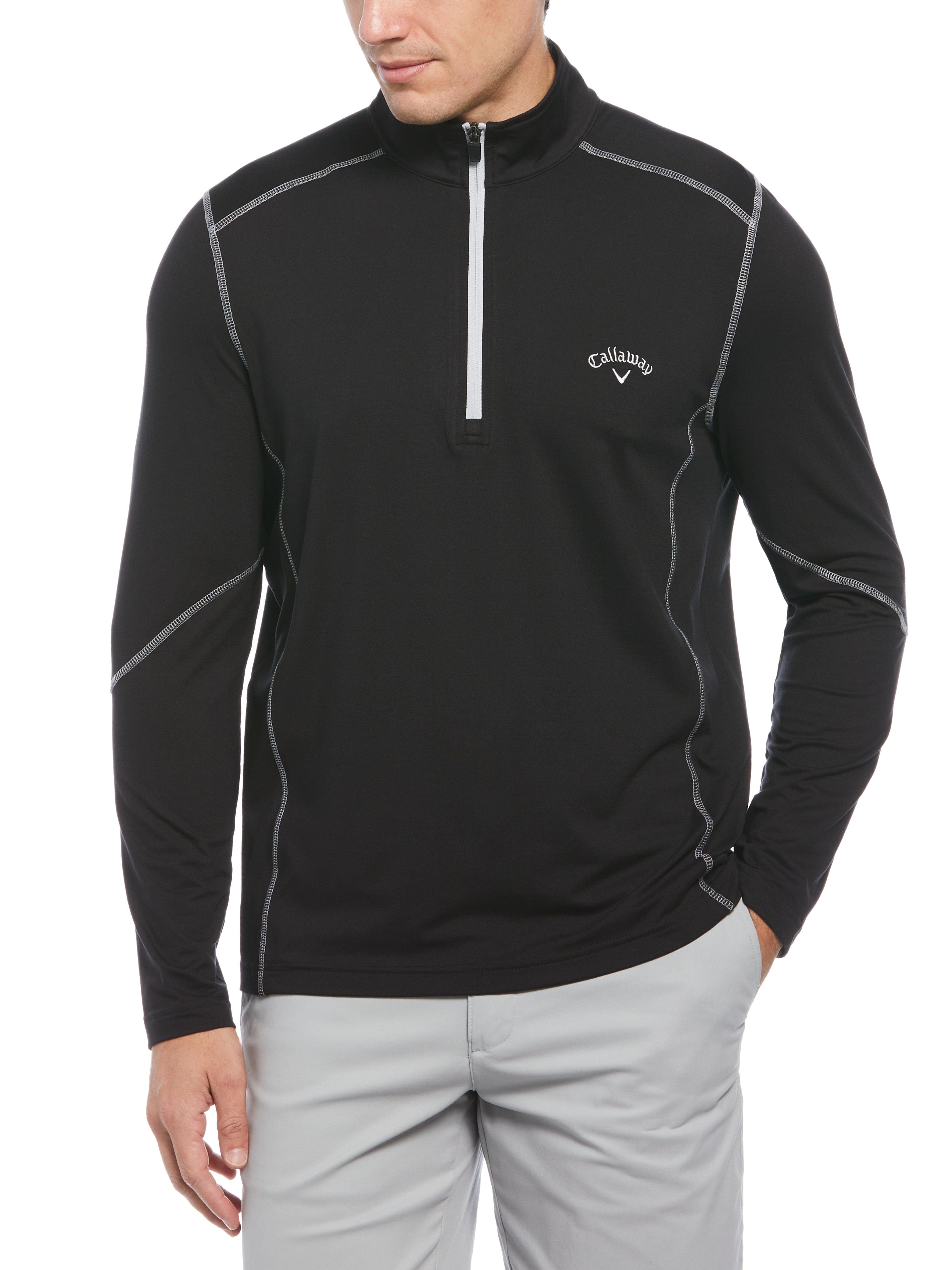 Men's Lightweight Quarter Zip Golf Pullover - Breathable & Moisture-Wicking Performance Shirt for Golf, Running & Outdoor Activities