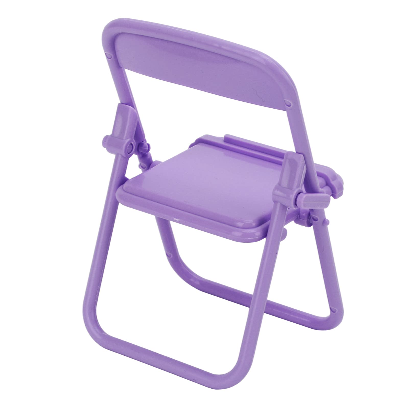 Kadimendium Foldable Phone Stand Holder - Portable TPR Stool-Shaped Design for iPhone, Samsung, Smartphones - Perfect for Office Desk, Home Decor, Indoor Use (Purple)
