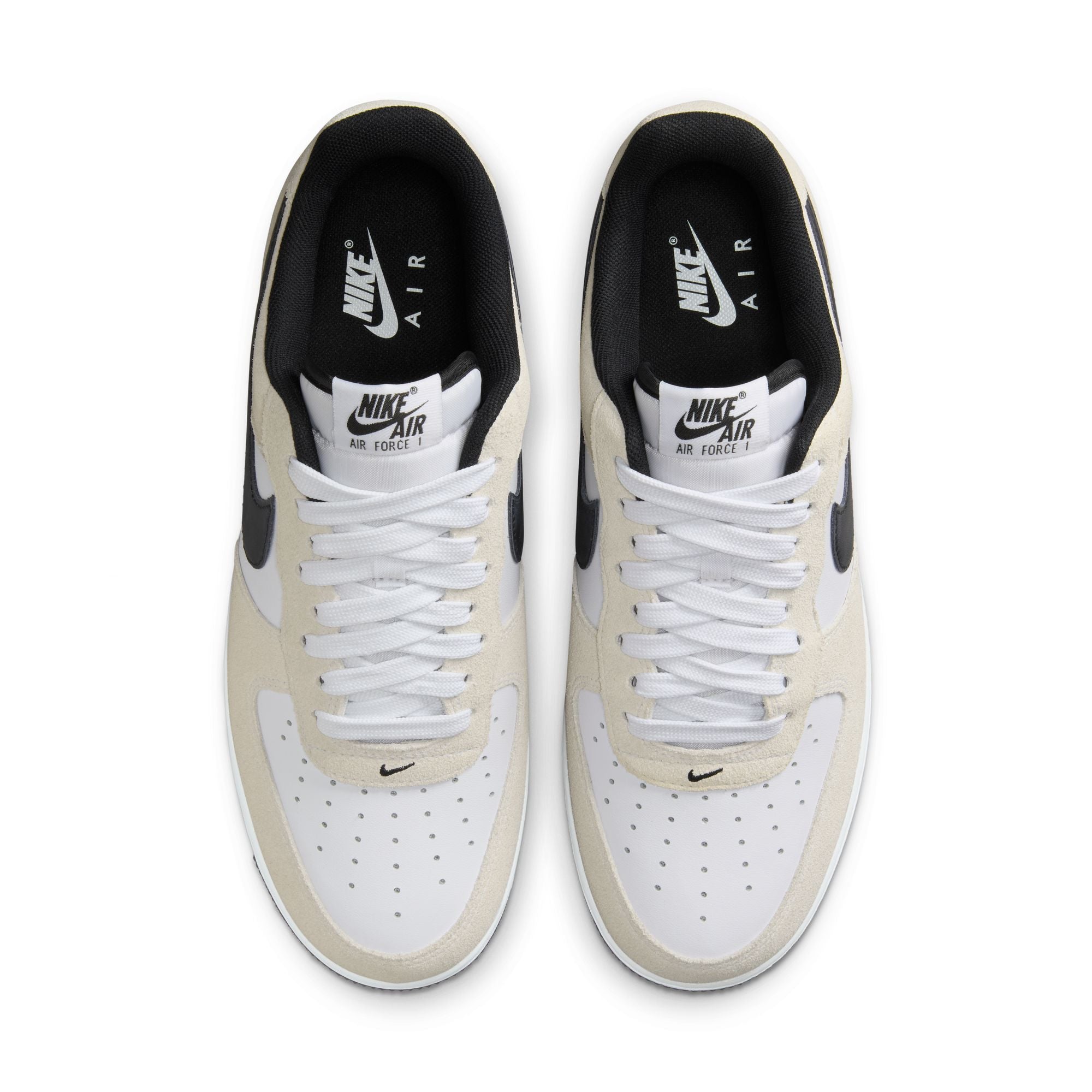 Nike Air Force 1 '07 LV8 Sneakers - White & Black Basketball Shoes for Men | Perfect for Casual Wear, Street Style & Everyday Comfort